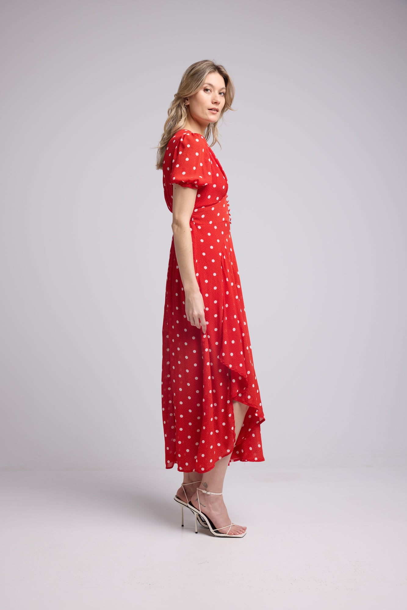 ROBE 62279/1056 POIS ROUGE