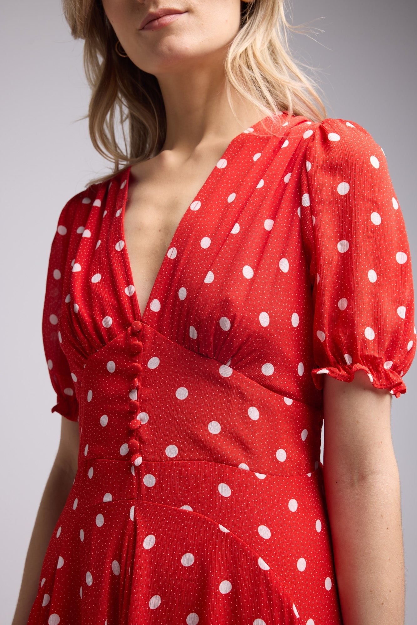 ROBE 62279/1056 POIS ROUGE