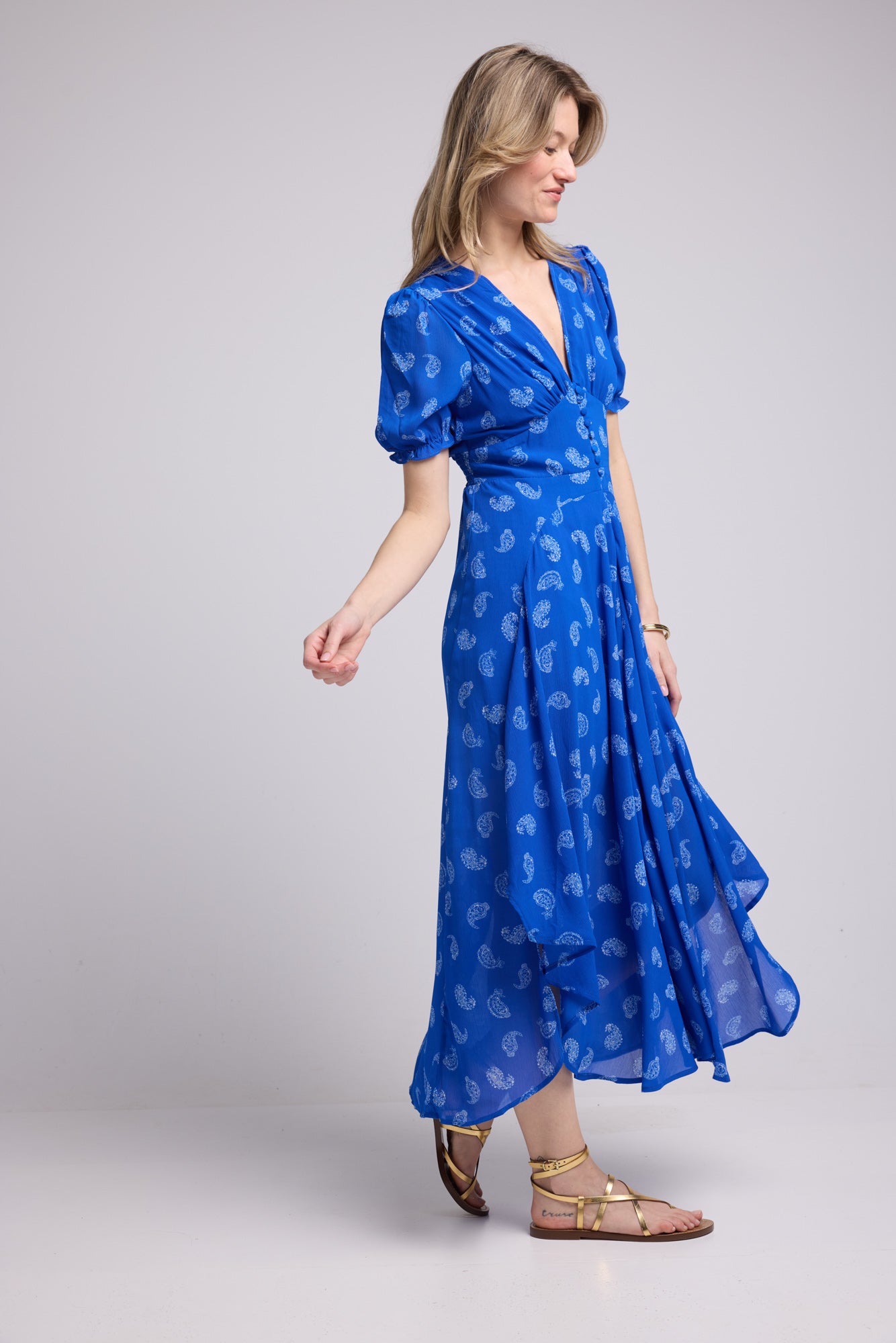 ROBE 62279/1079 BANDANA BLEU