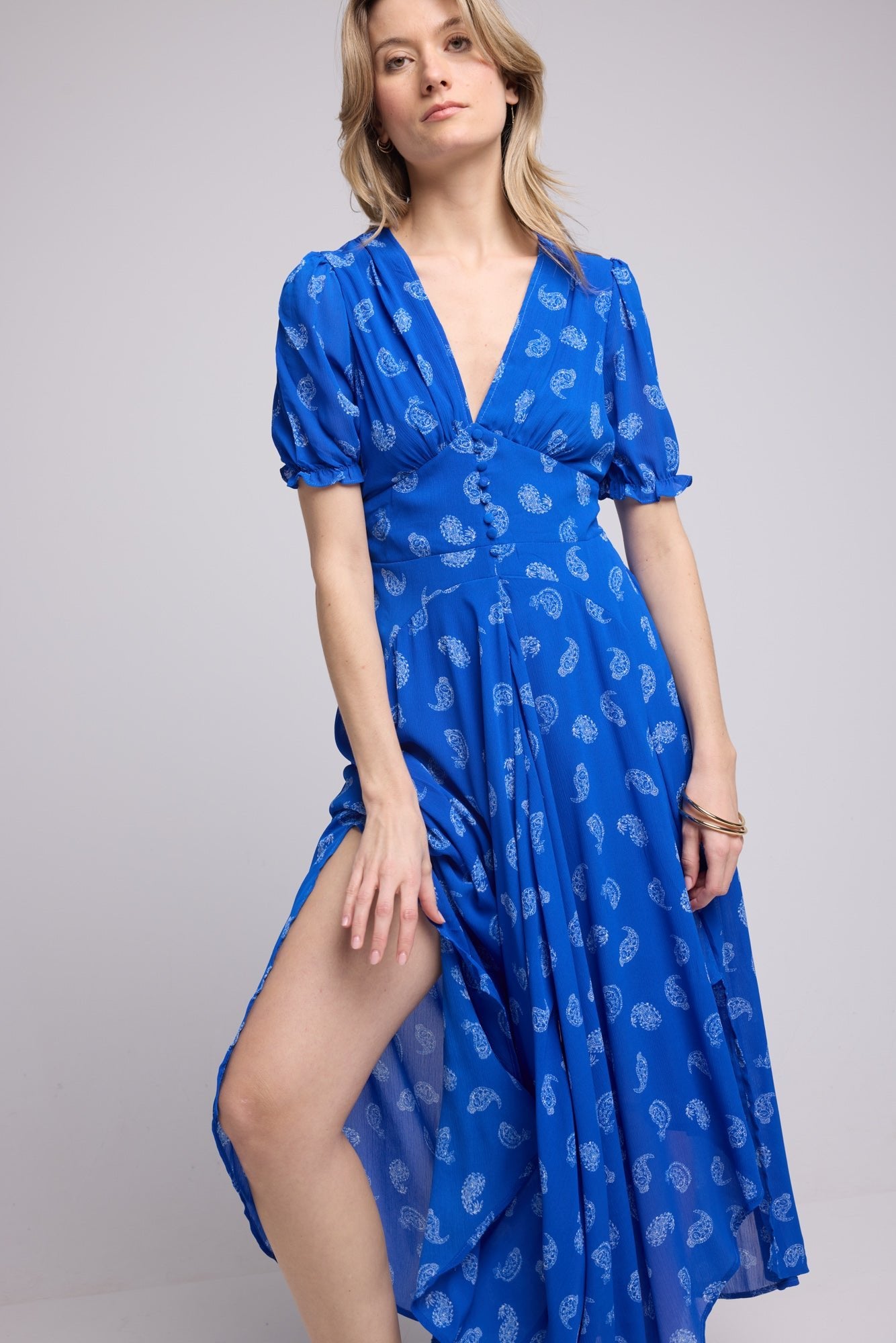 ROBE 62279/1079 BANDANA BLEU