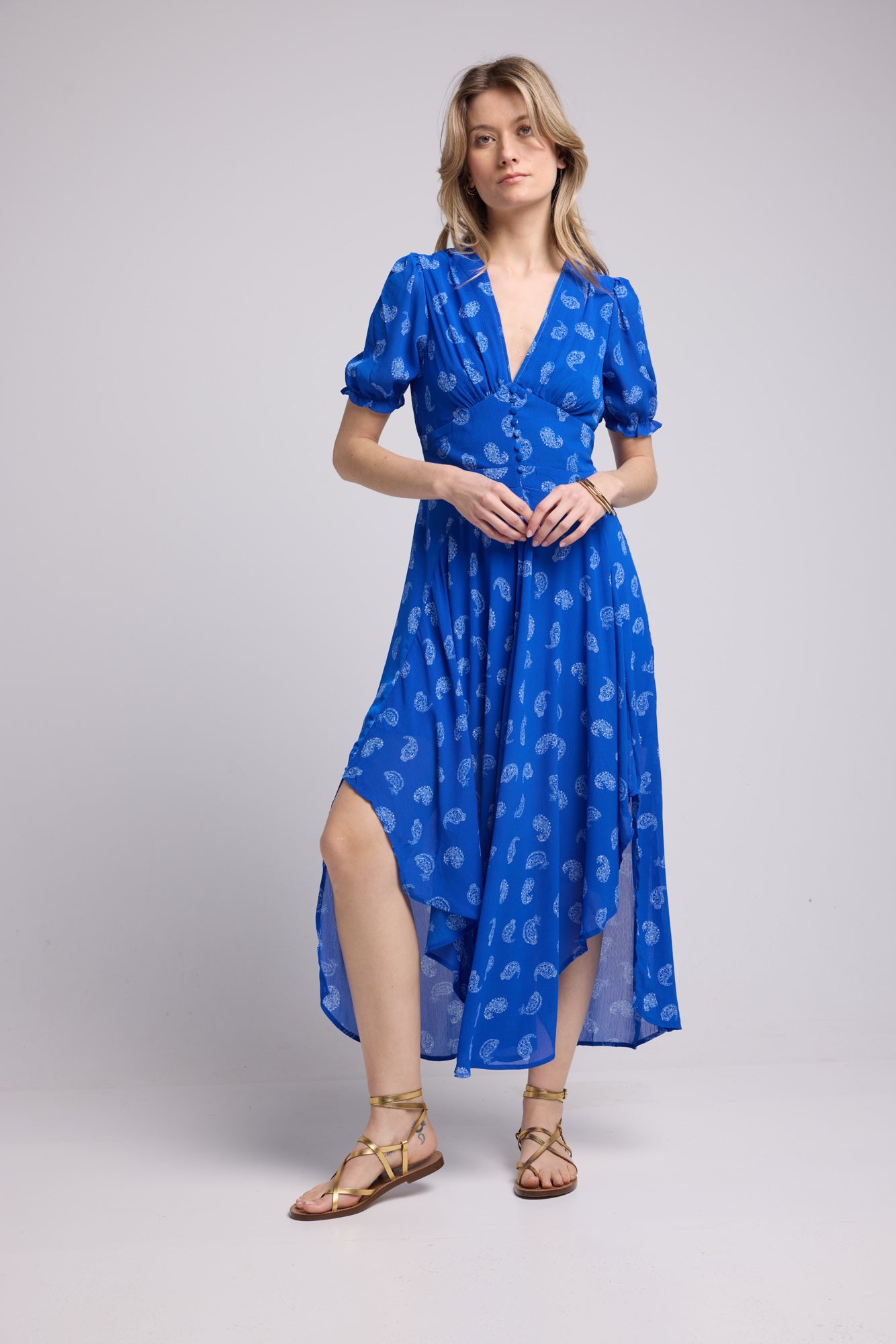 ROBE 62279/1079 BANDANA BLEU