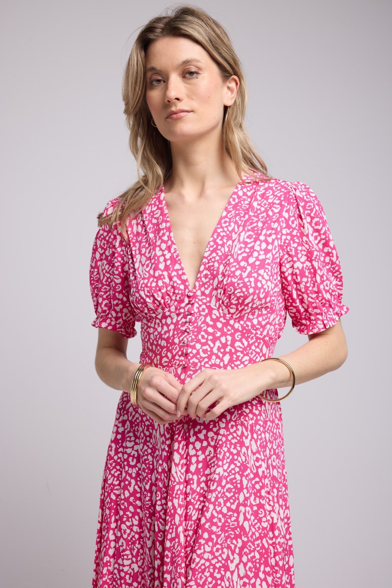 ROBE 62279V/1174 LEOPARD ROSE