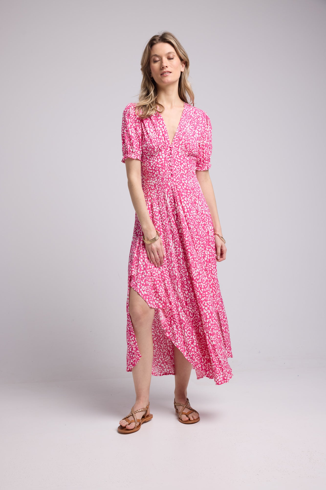 ROBE 62279V/1174 LEOPARD ROSE