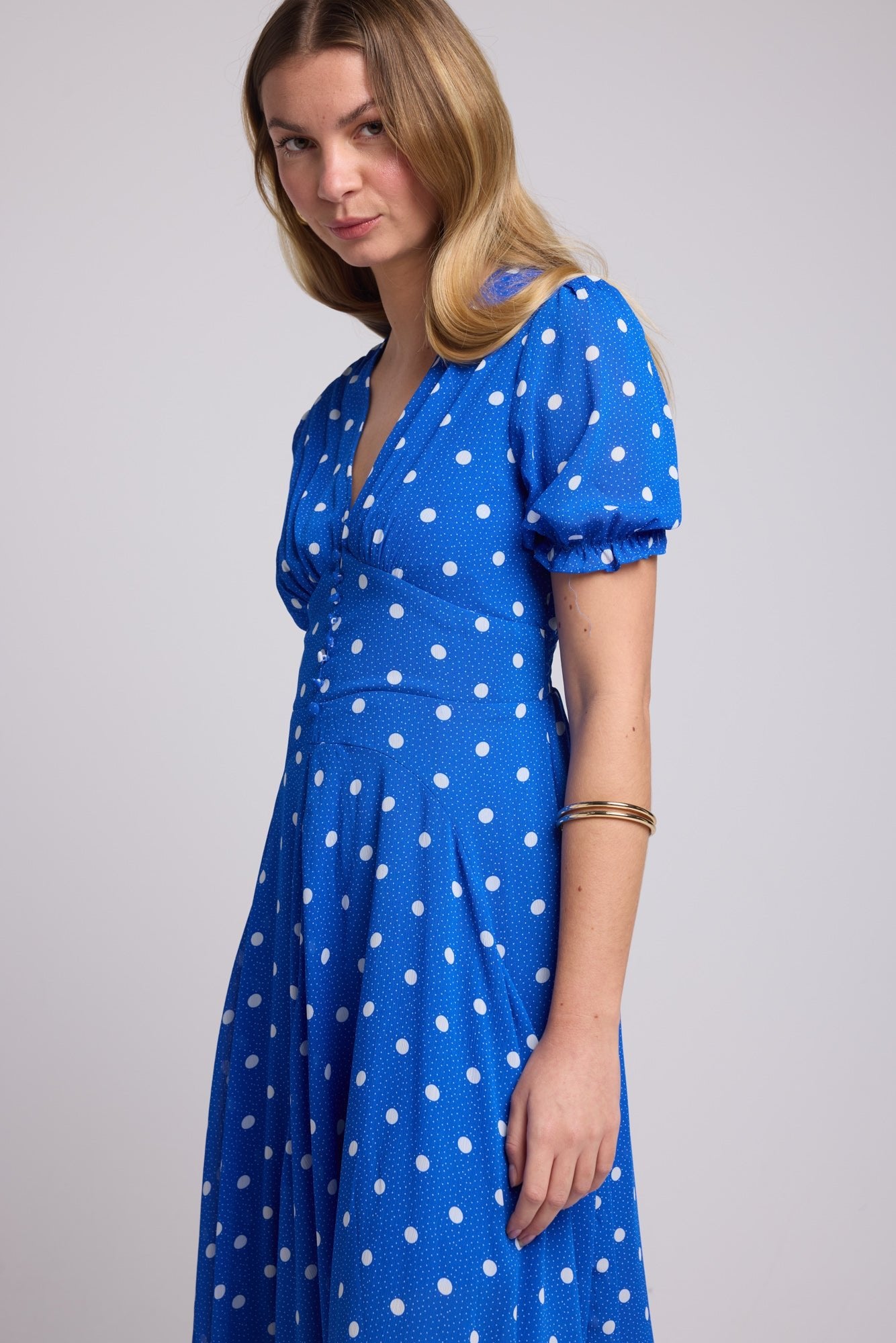ROBE 62279/ POIS BLEU 1073P