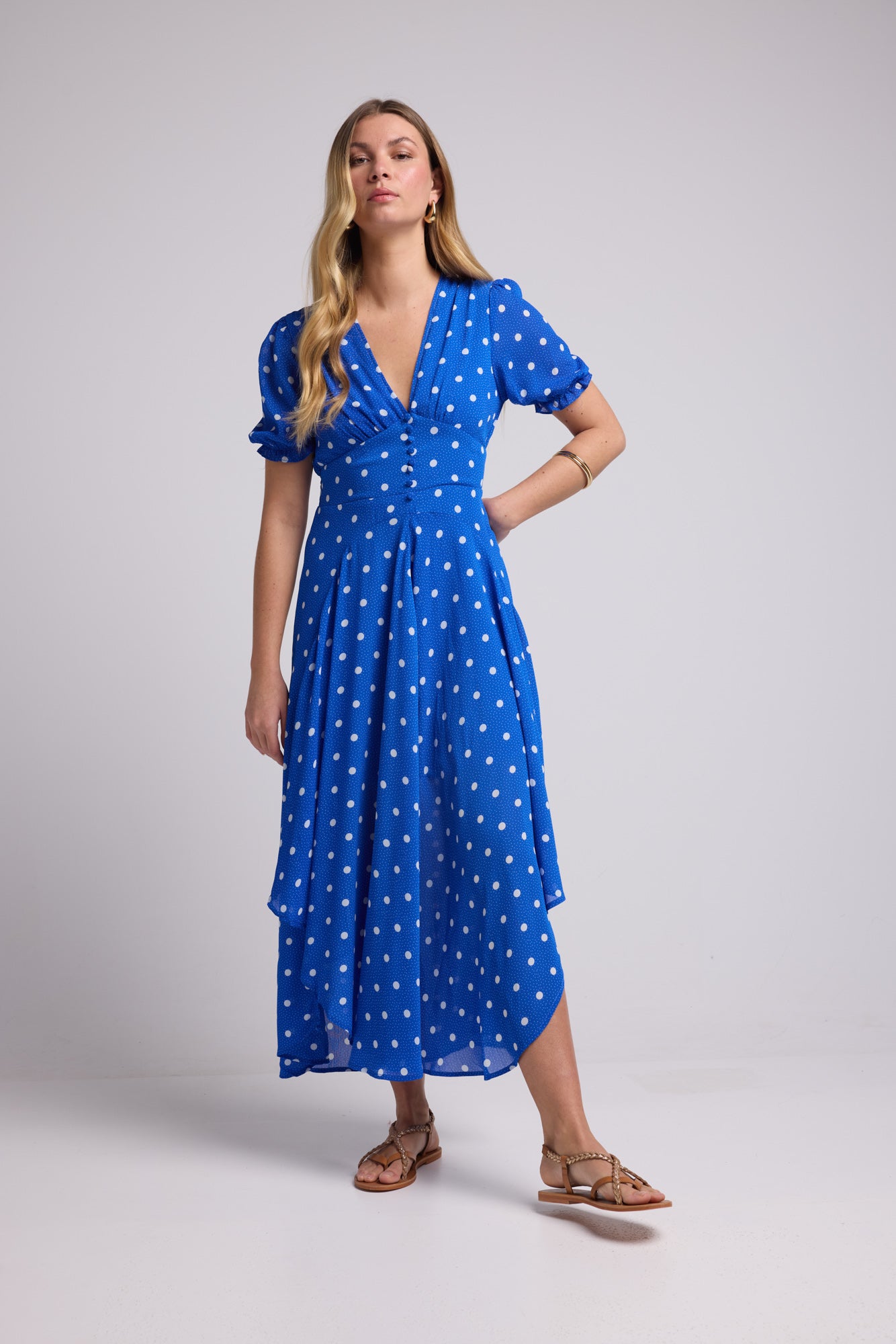 ROBE 62279/ POIS BLEU 1073P