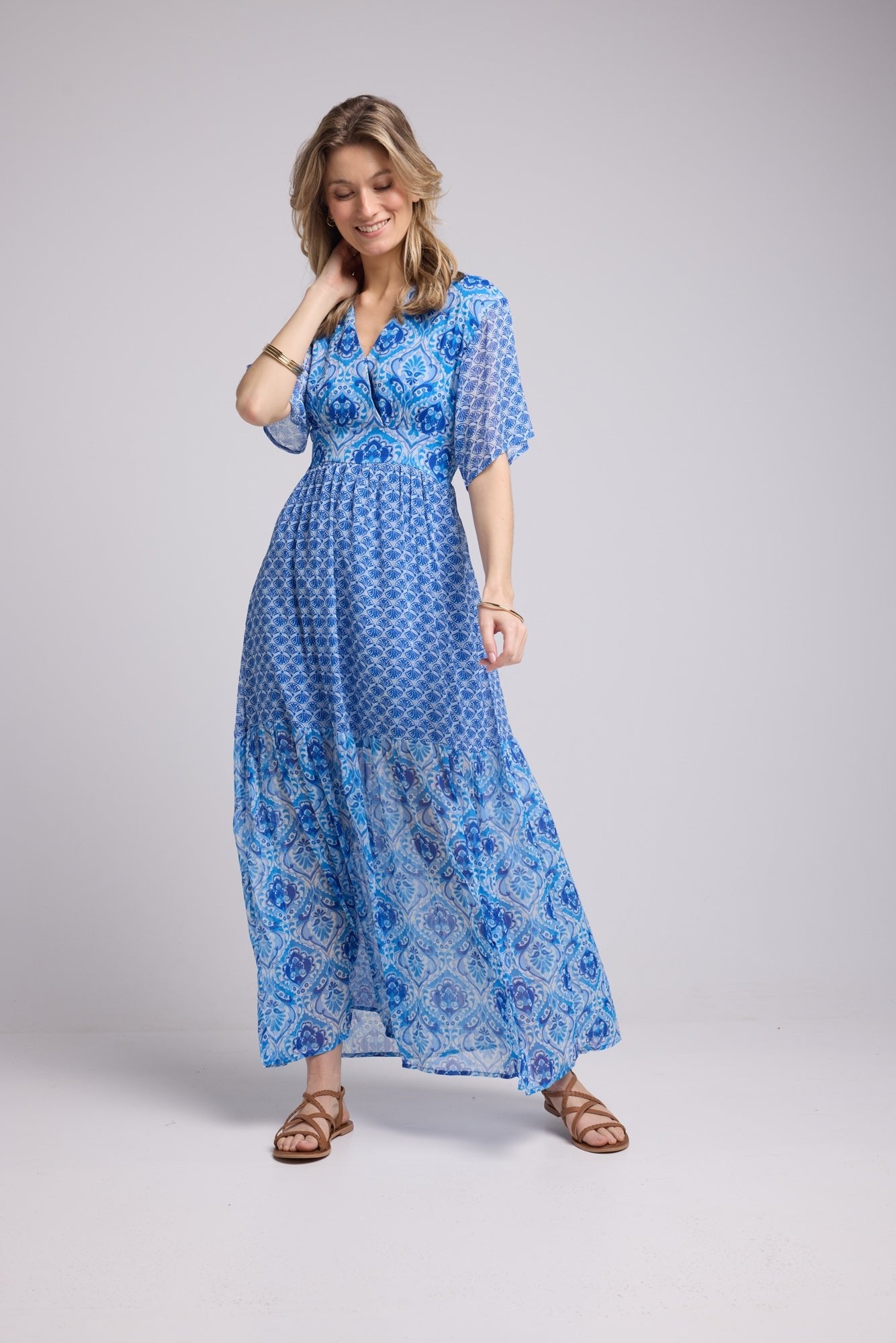 DRESS 62335/BLUE BANDANA 1424P DRESS 62335/BLUE BANDANA 1424P