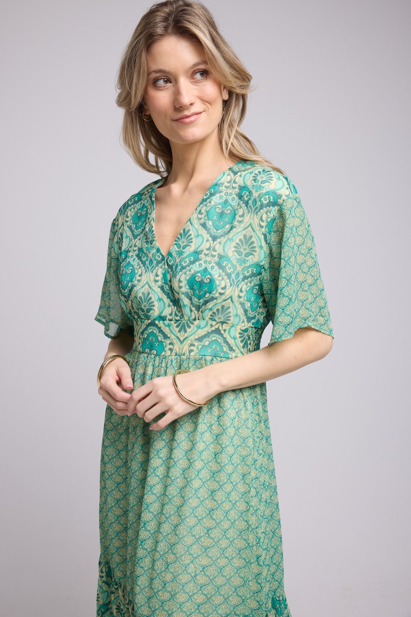 ROBE 62335/BANDANA VERT 1260P