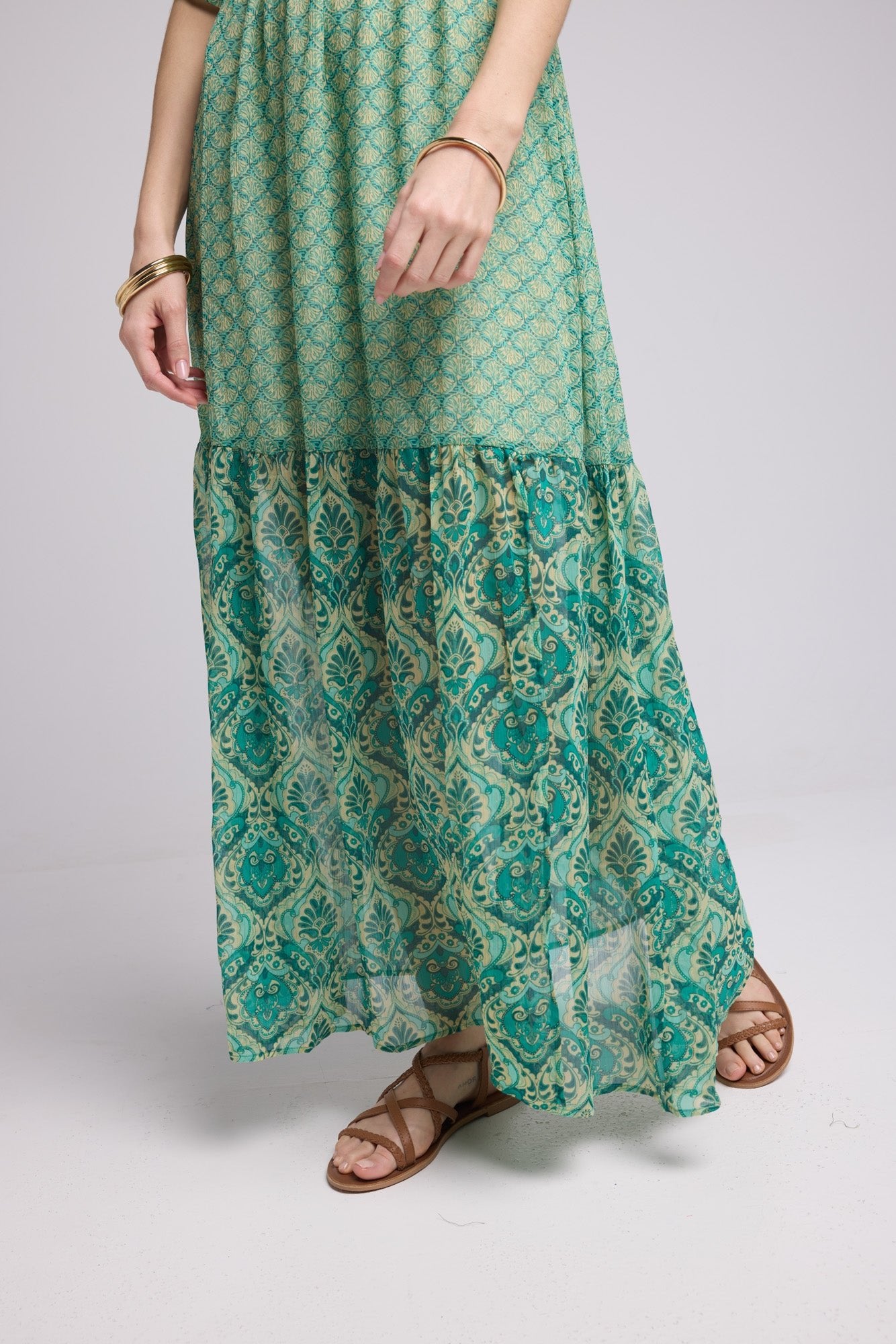 ROBE 62335/BANDANA VERT 1260P