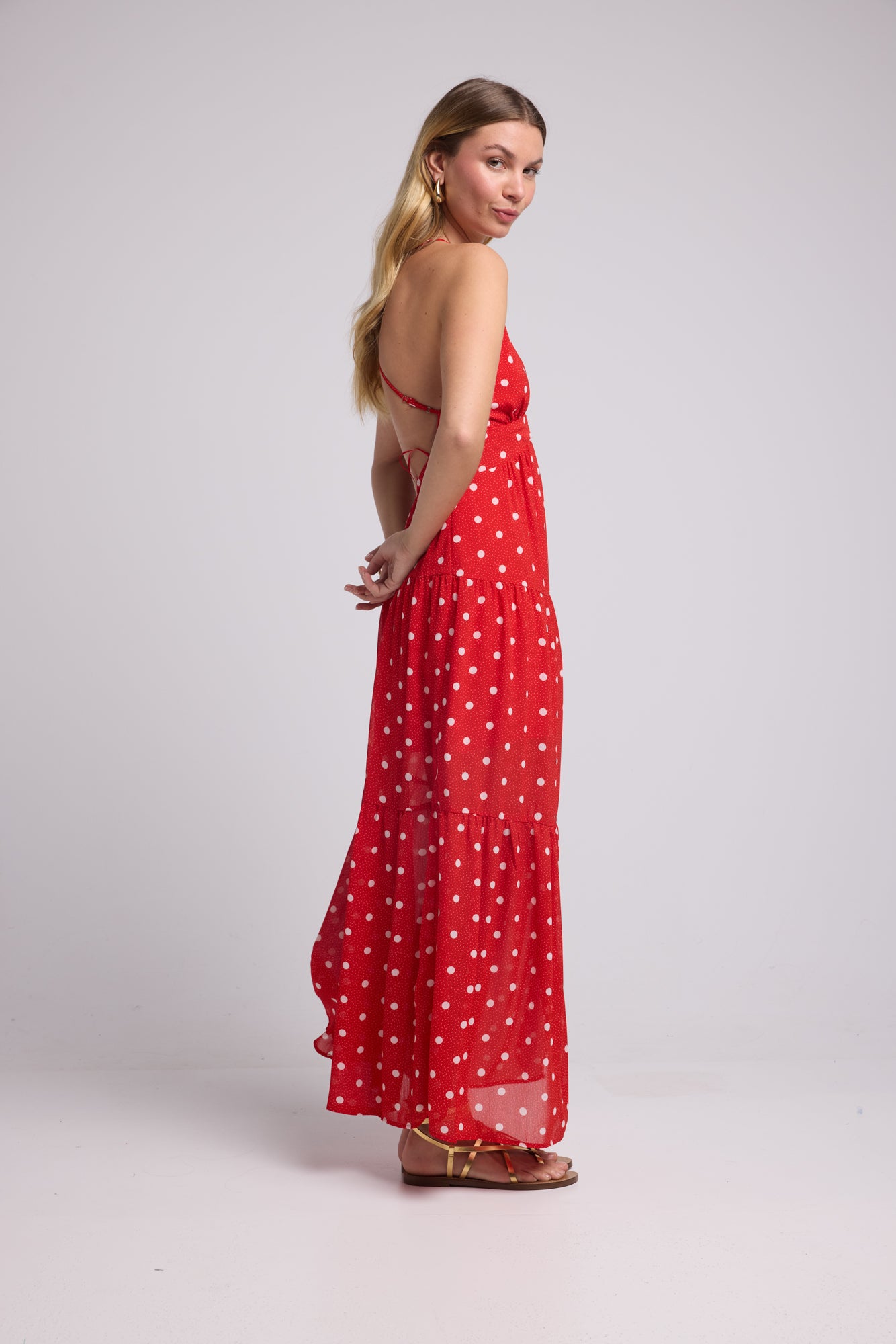 ROBE 62377/1056 POIS ROUGE