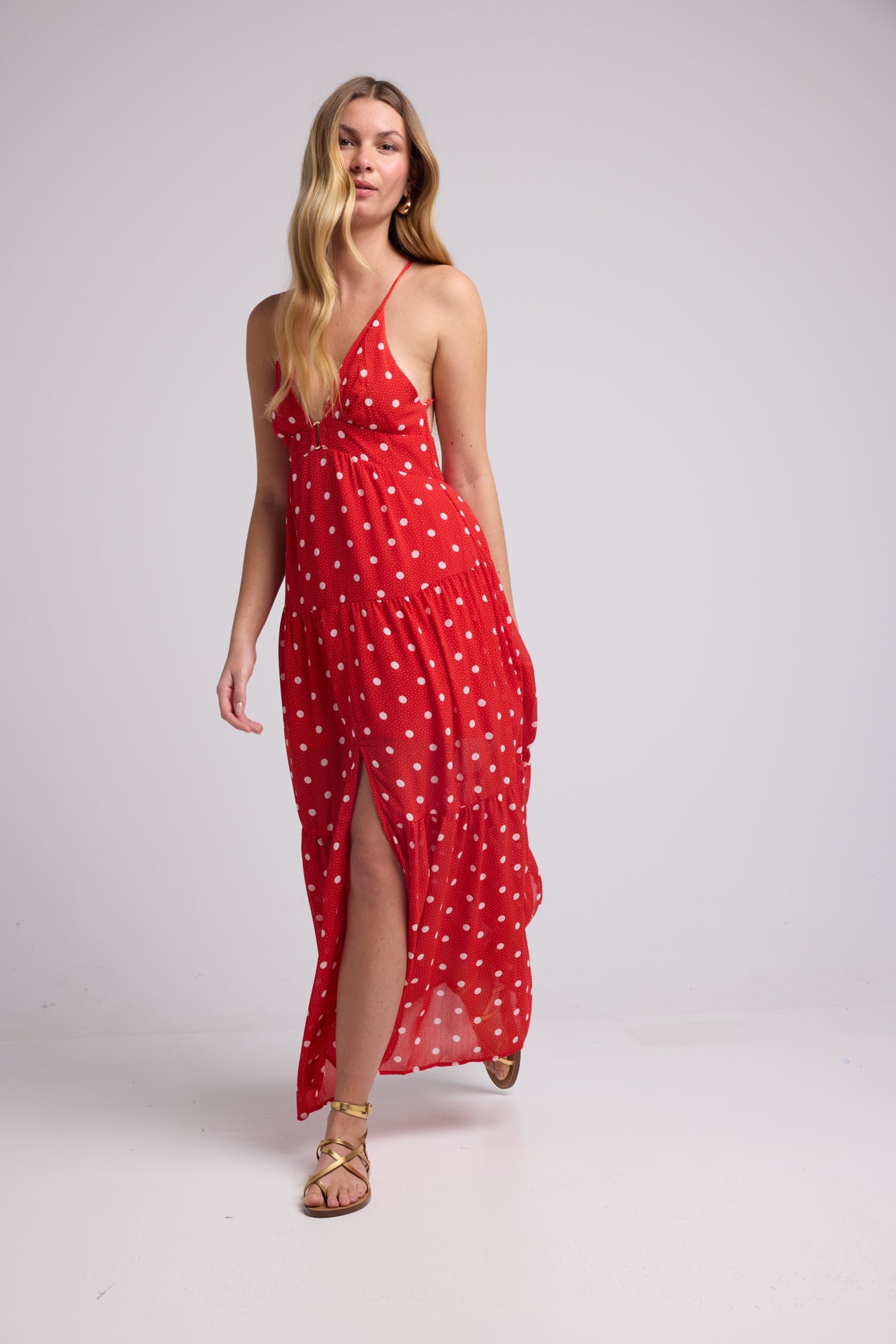 ROBE 62377/1056 POIS ROUGE