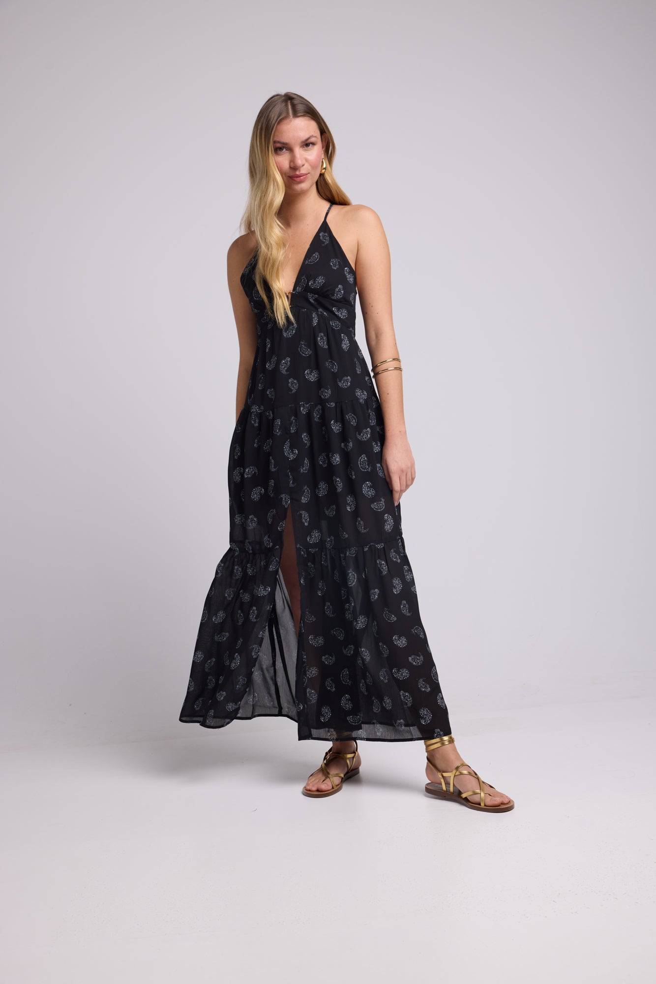 DRESS 62377/1078 BLACK BANDANA