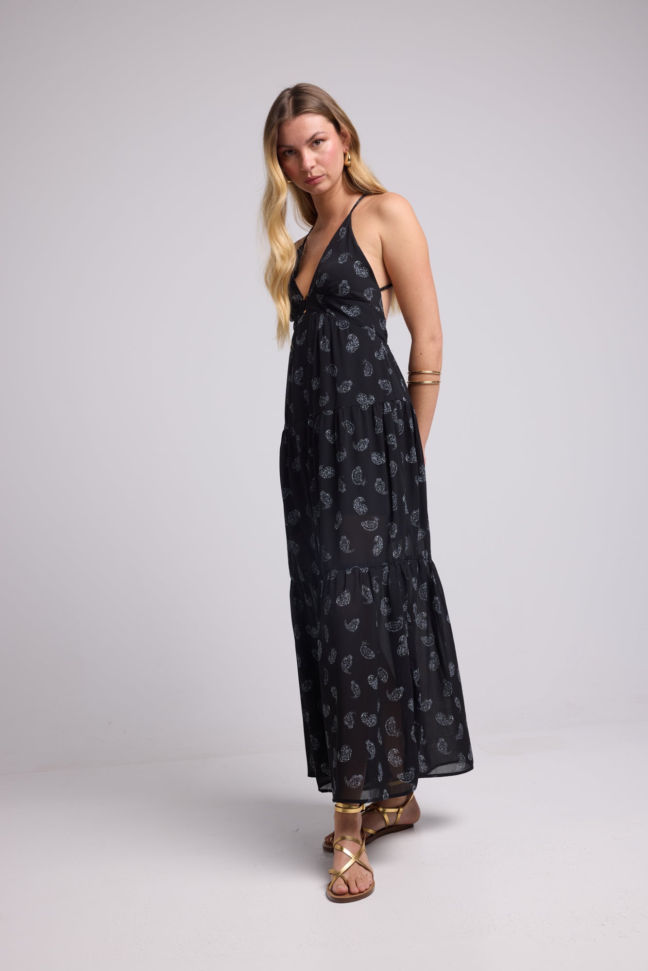 DRESS 62377/1078 BLACK BANDANA