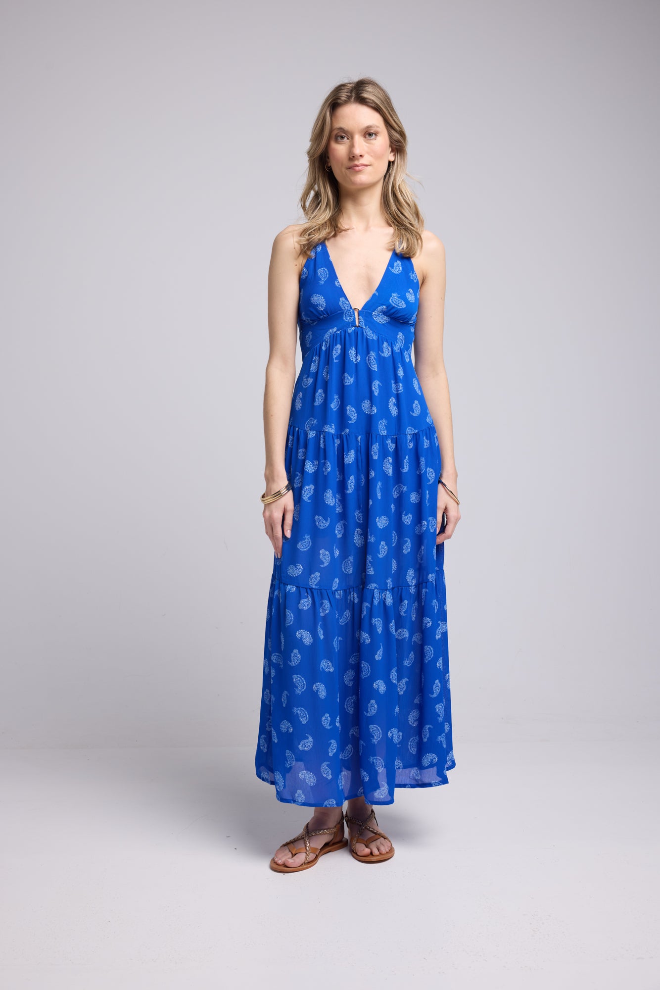 DRESS 62377/1079 BLUE BANDANA