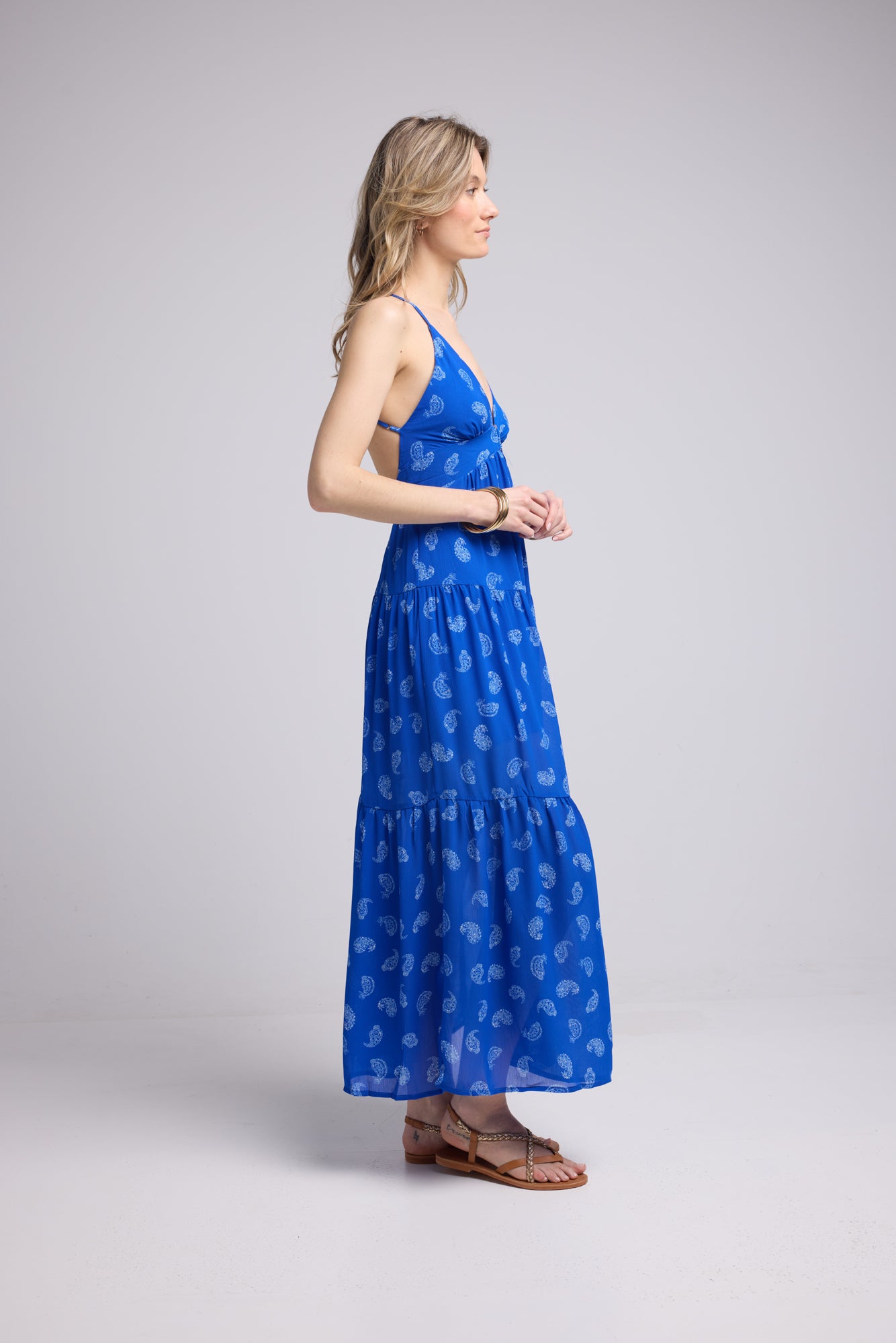 DRESS 62377/1079 BLUE BANDANA