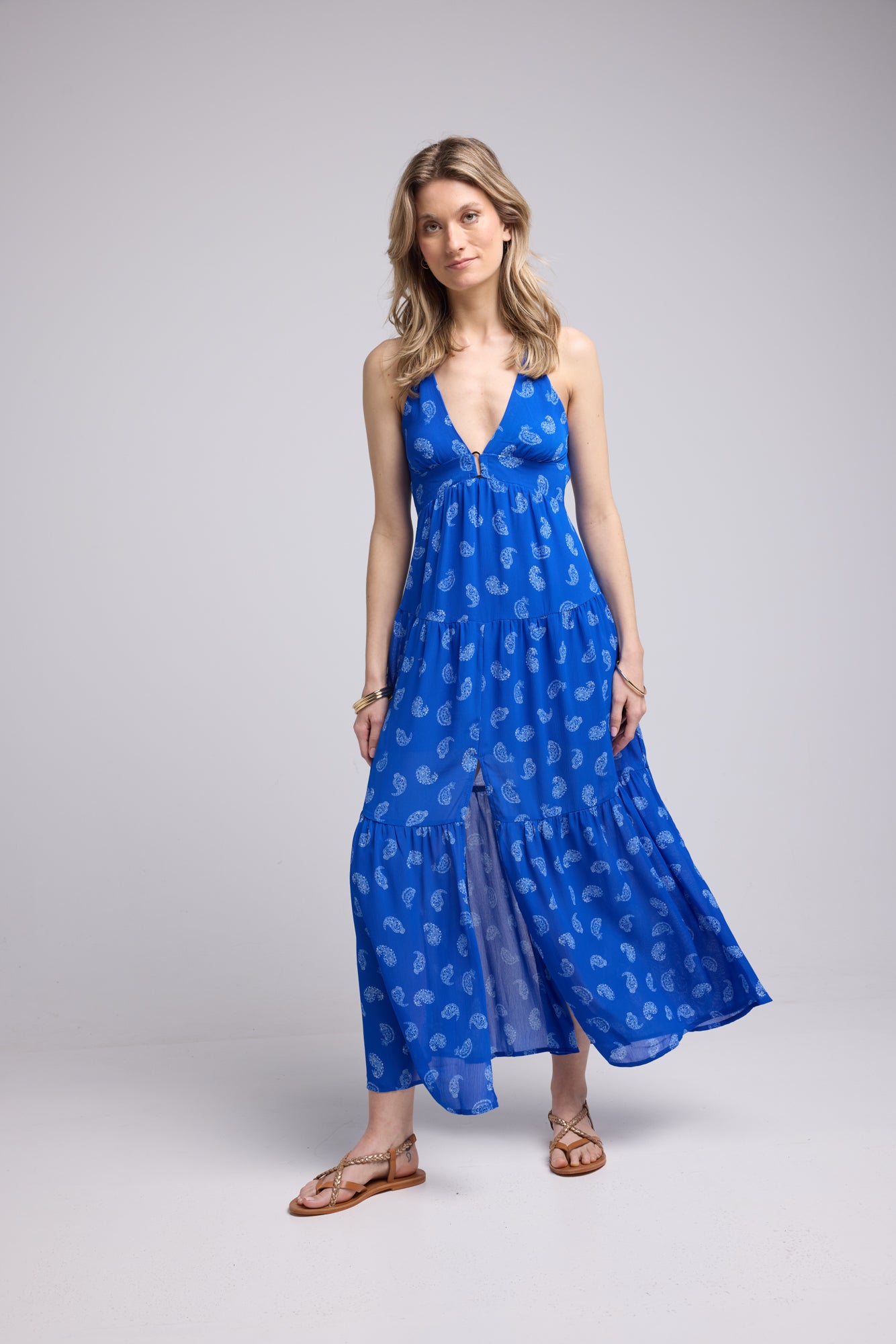DRESS 62377/1079 BLUE BANDANA