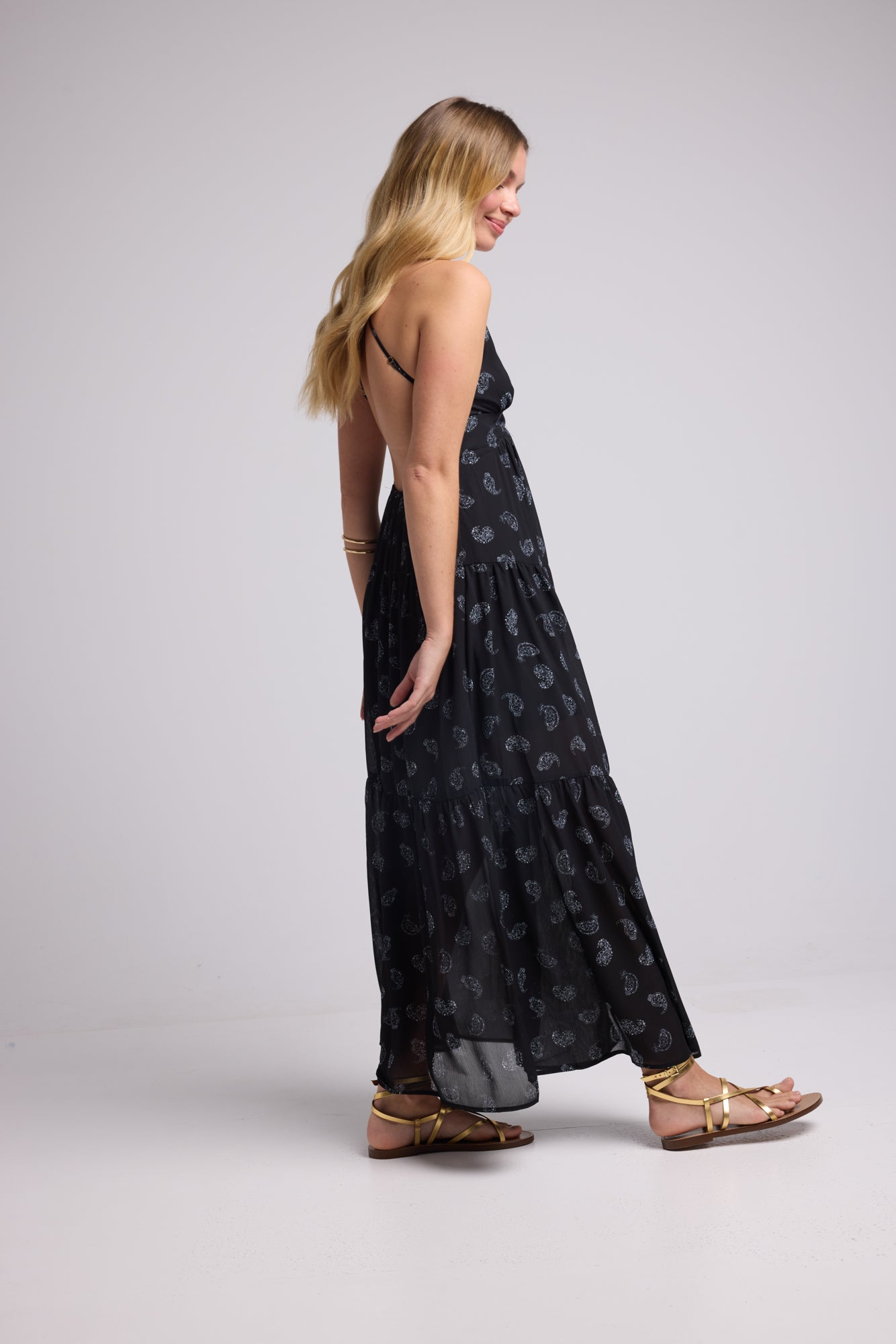 DRESS 62377/1078 BLACK BANDANA