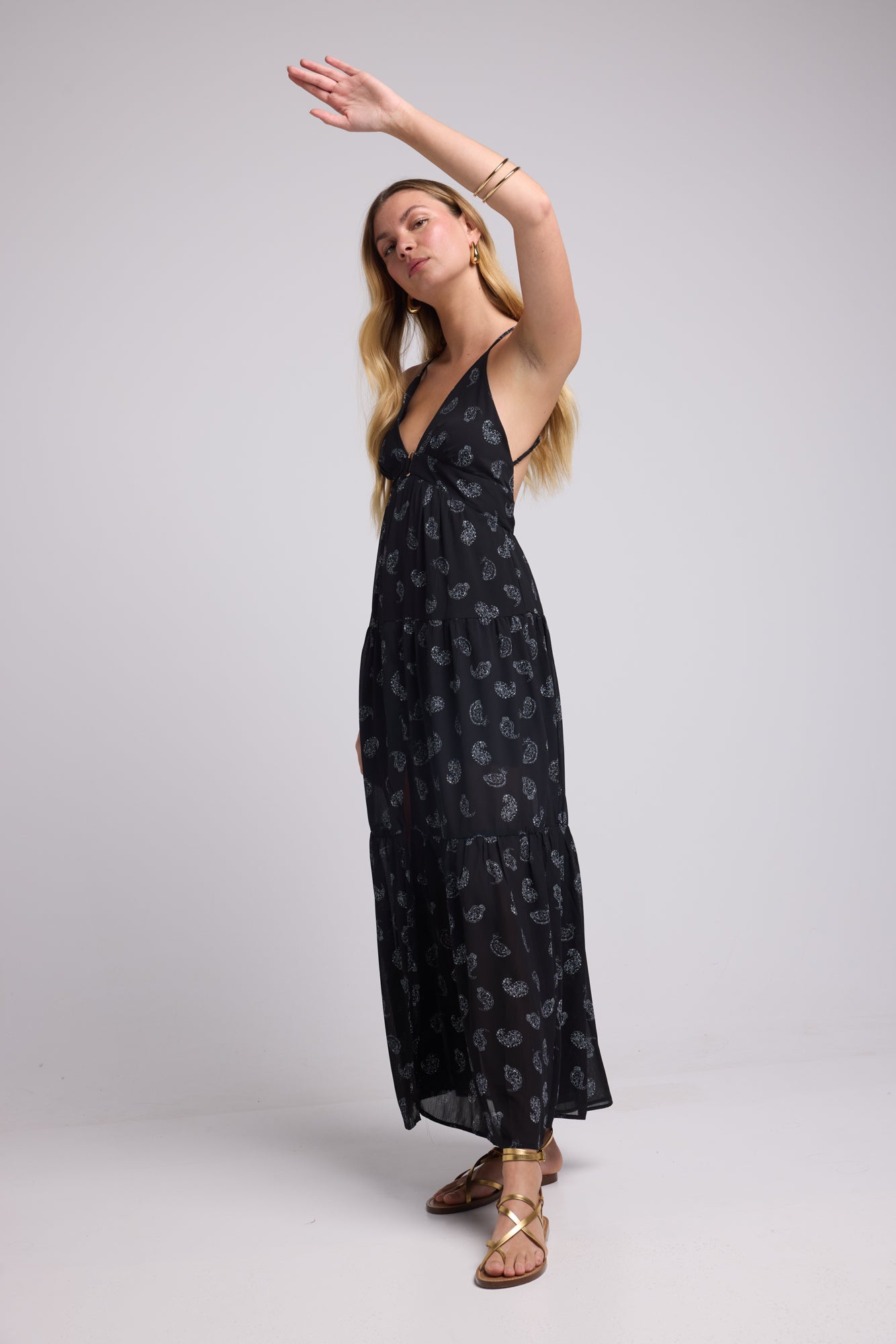 DRESS 62377/1078 BLACK BANDANA