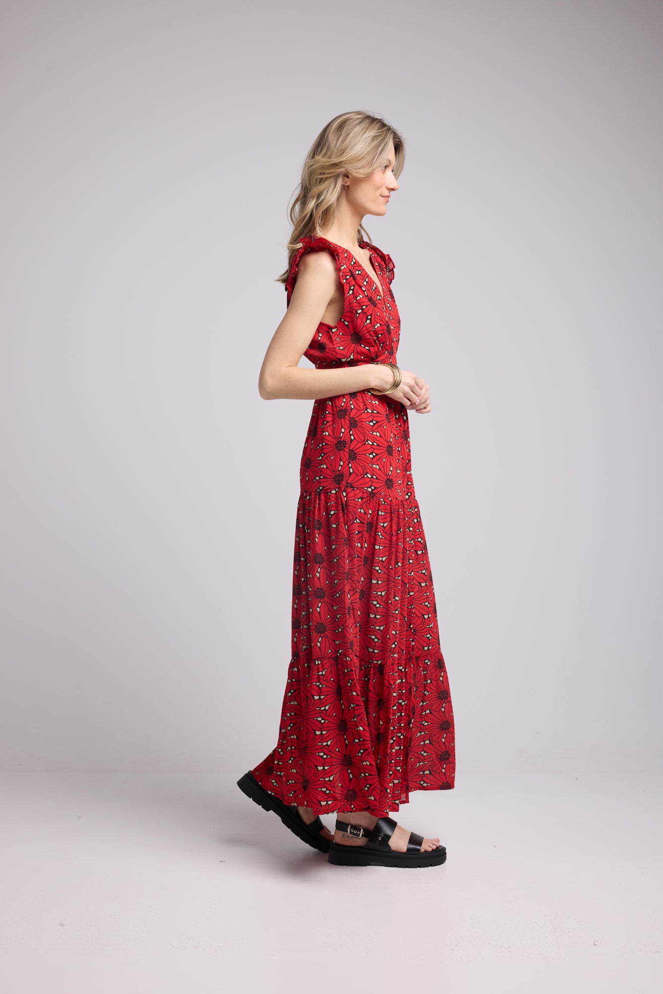 ROBE 62380 P/1235P FLEUR ROUGE
