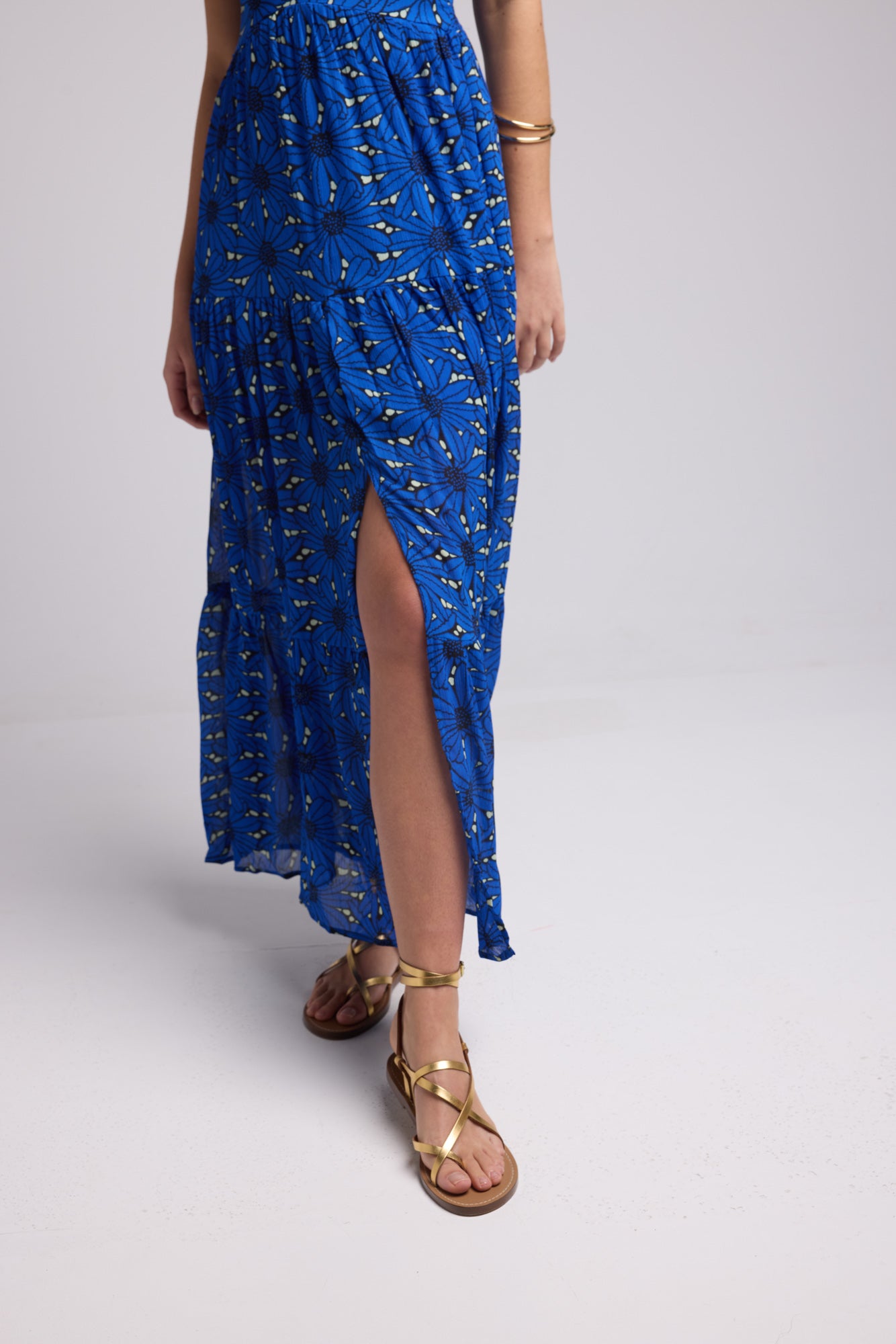 ROBE 62380 P/MARGUERITES BLEUES 1234P