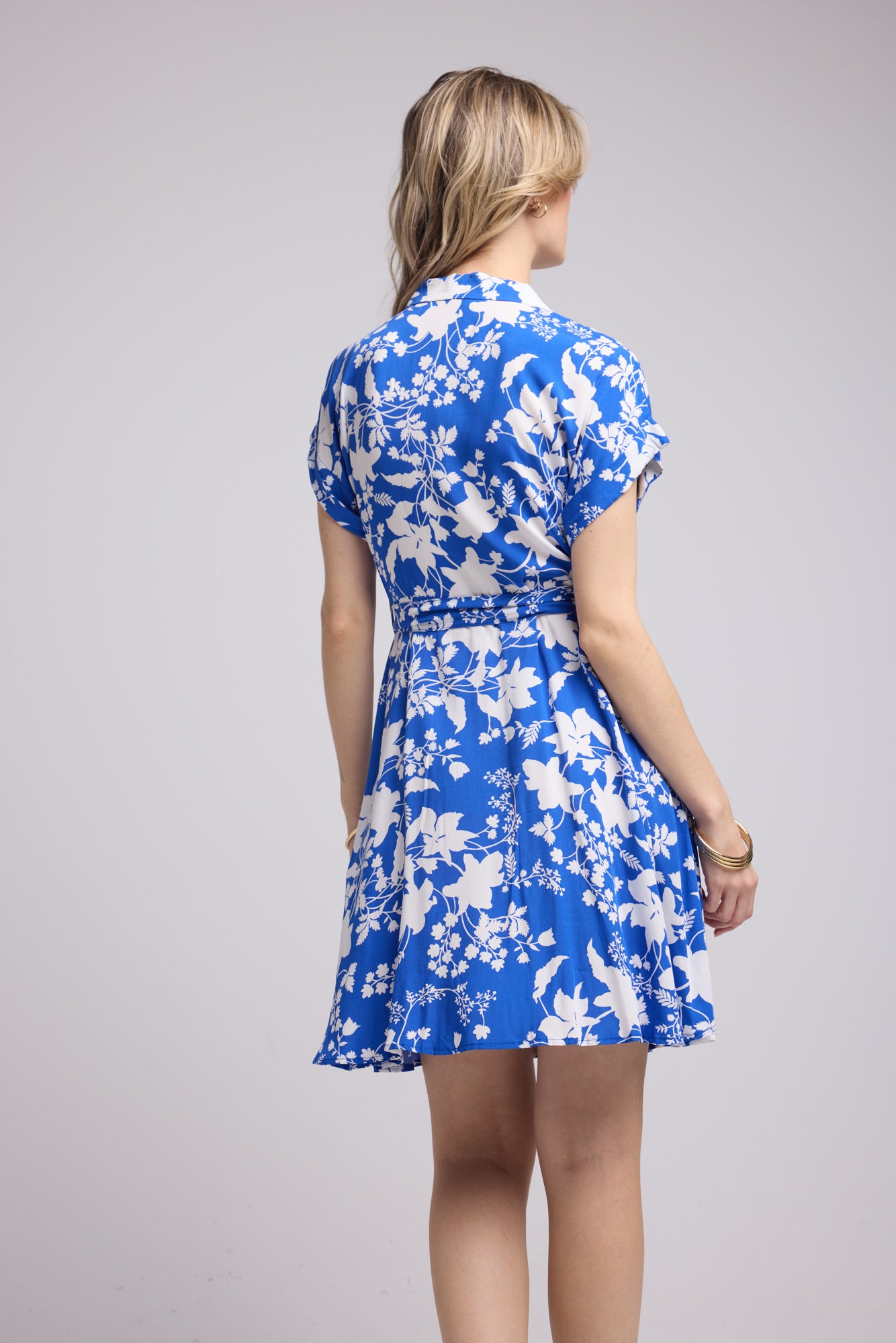 ROBE 62636/GROSSES FLEURS BLEU 1350V