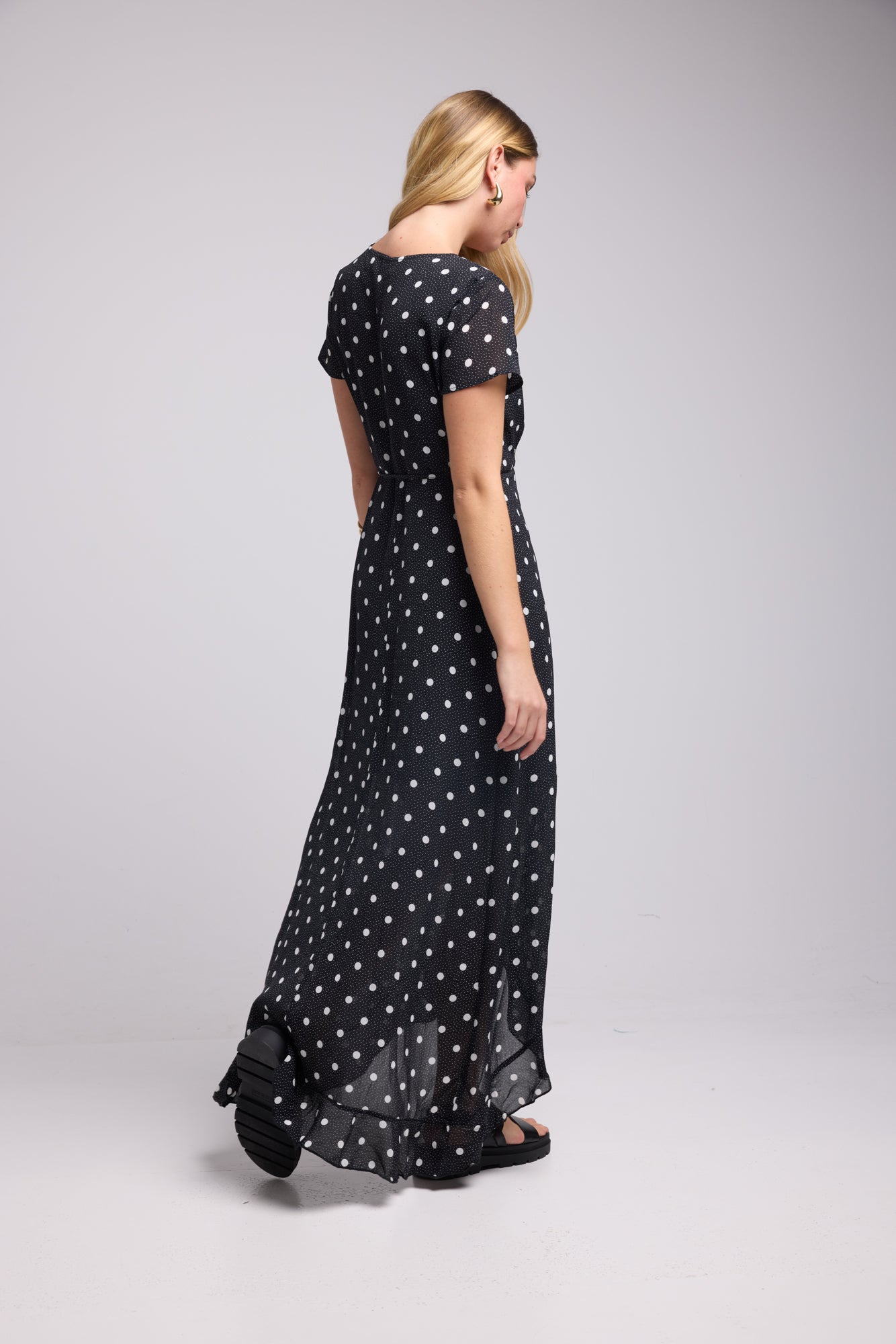 ROBE 62875/1071 POIS NOIR
