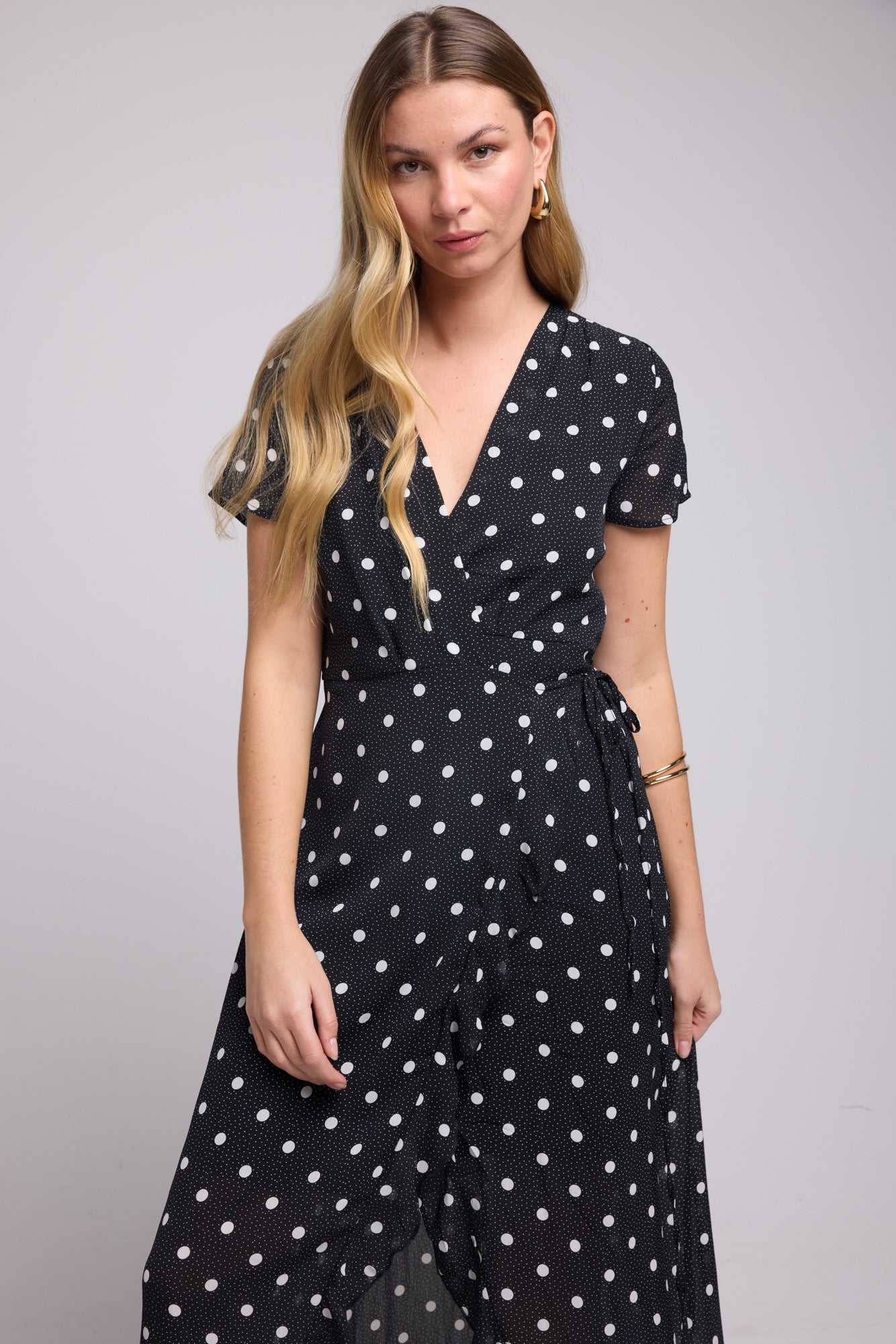 ROBE 62875/1071 POIS NOIR