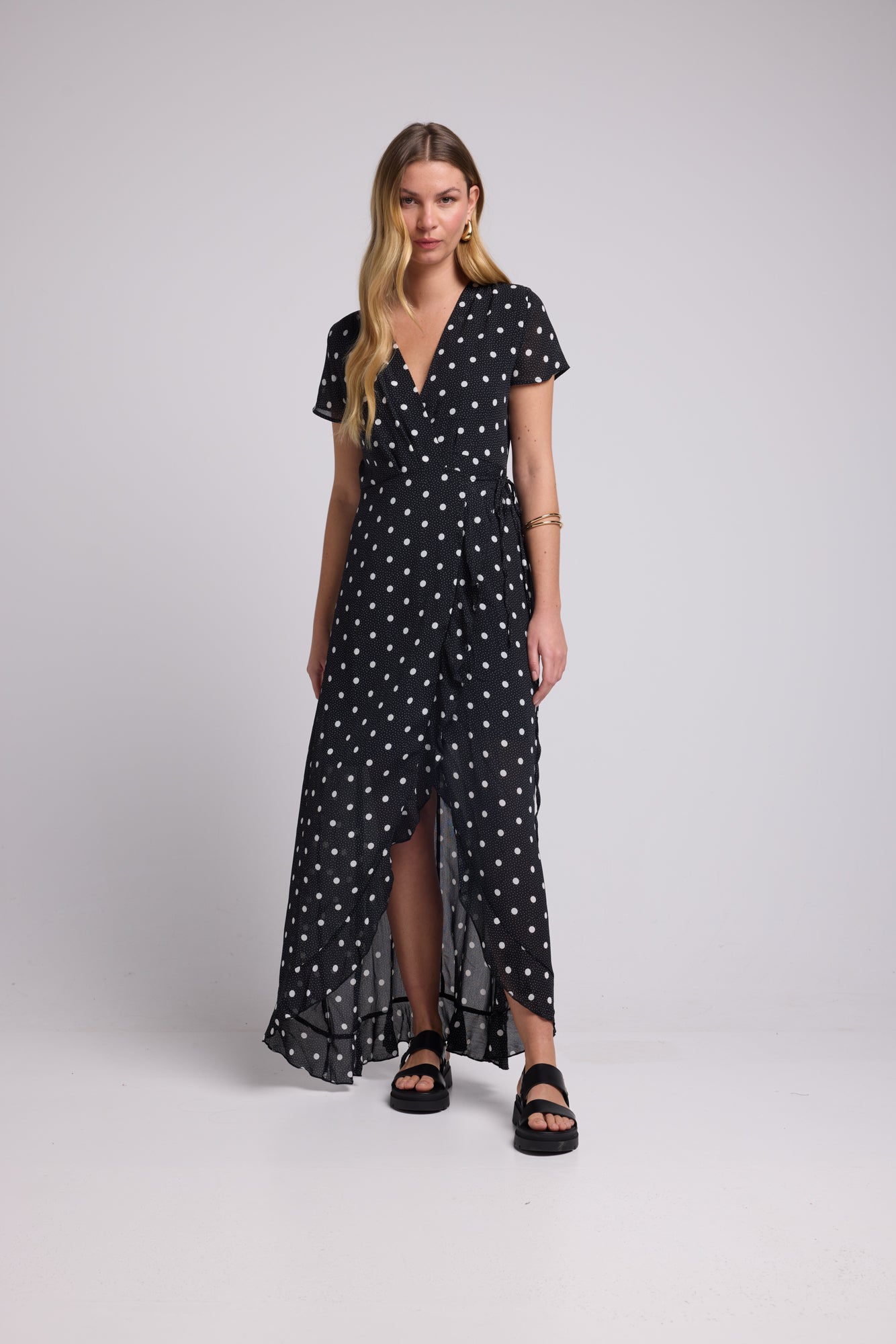 ROBE 62875/1071 POIS NOIR