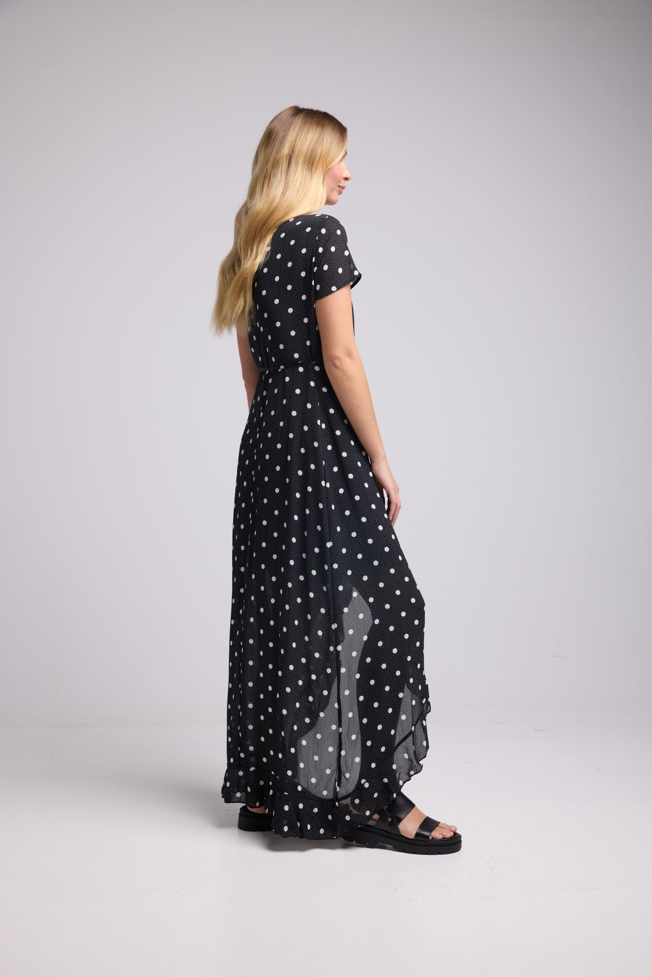 ROBE 62875/1071 POIS NOIR