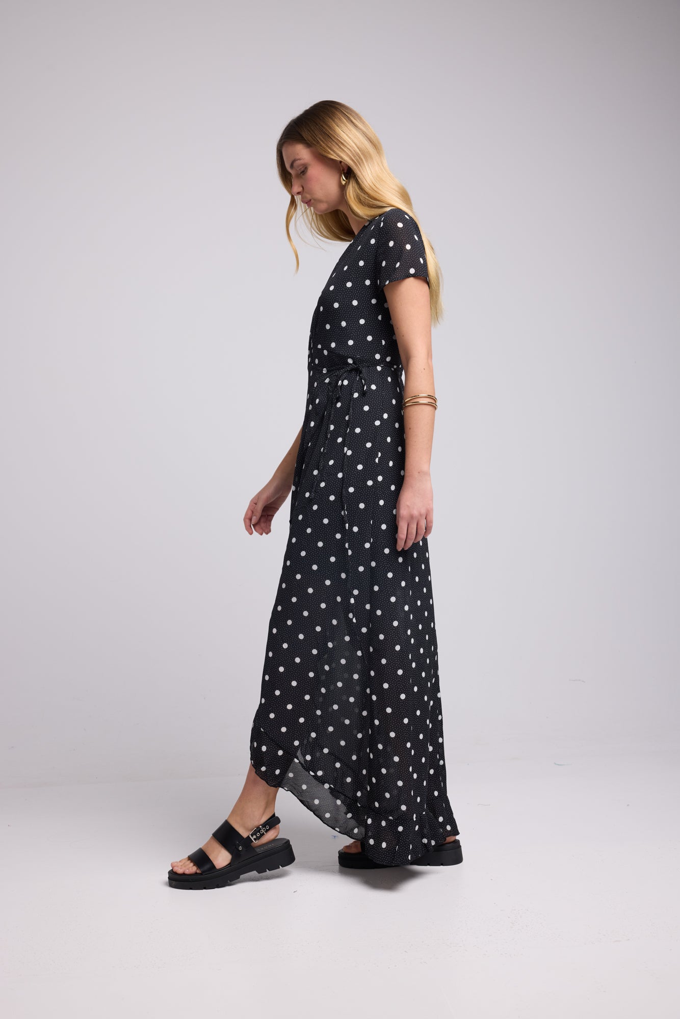 ROBE 62875/1071 POIS NOIR