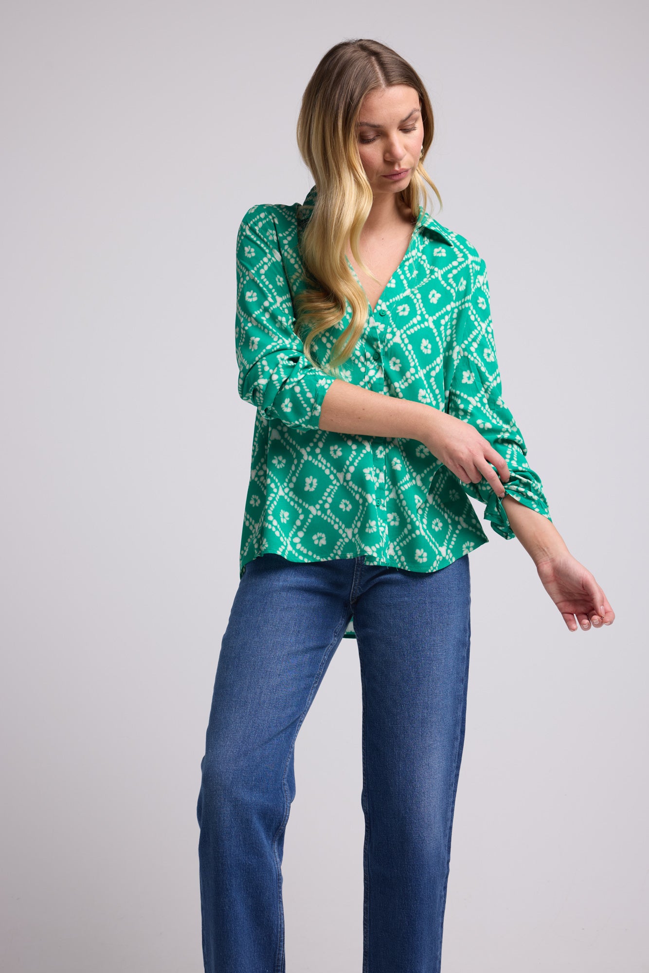 BLOUSE 63255 VERT 1125V