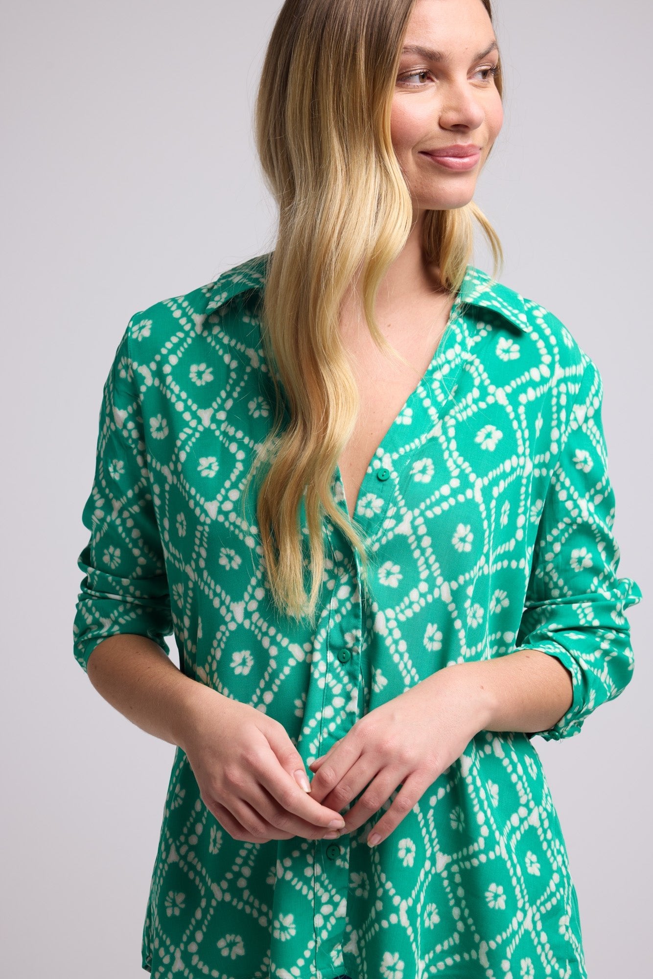 BLOUSE 63255 VERT 1125V