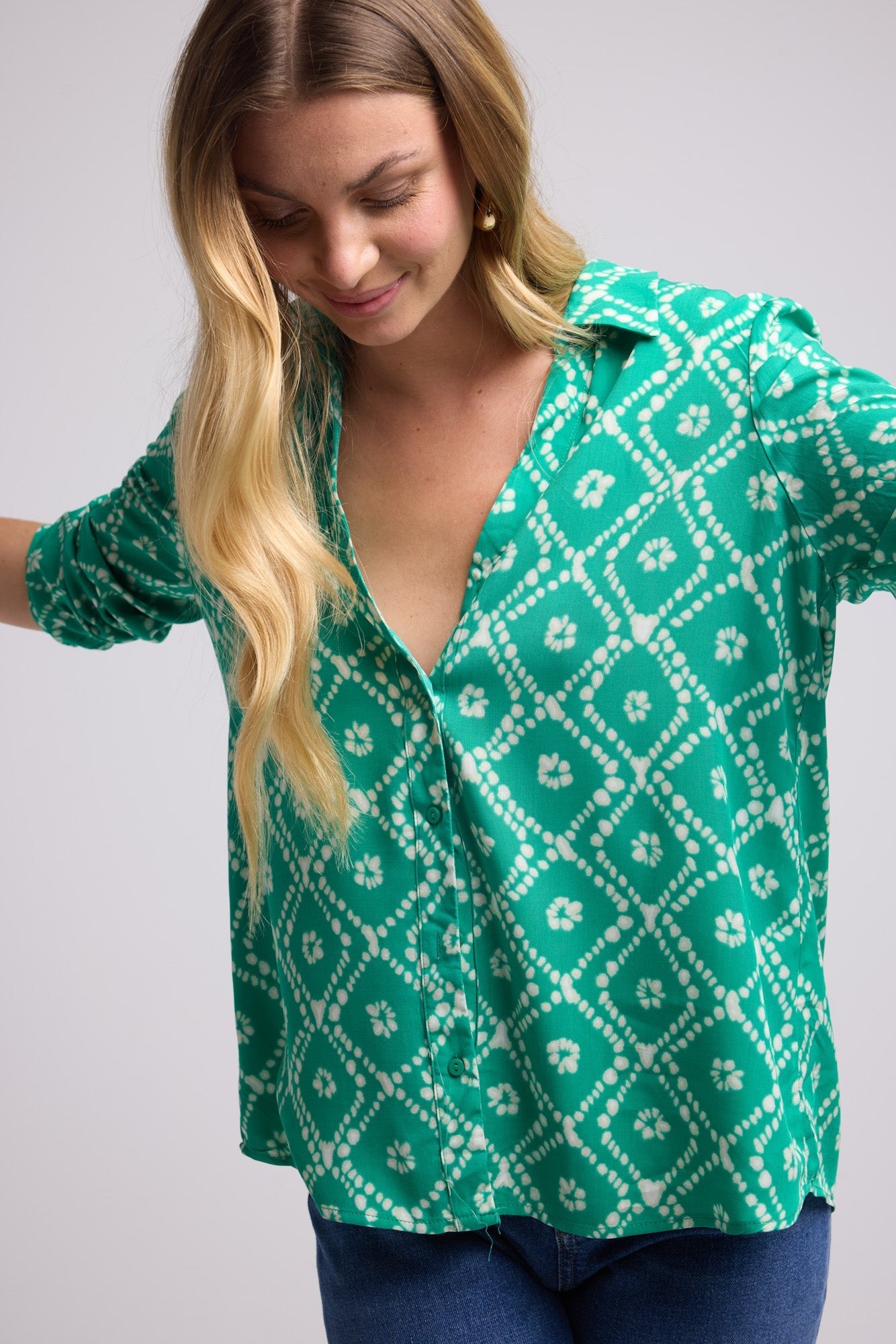 BLOUSE 63255 VERT 1125V