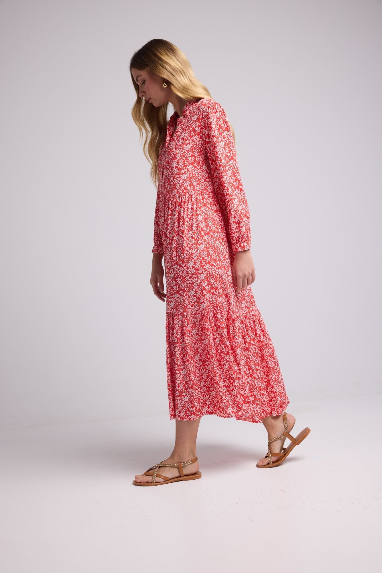 ROBE 63348/FLEURS ROUGE 1140V