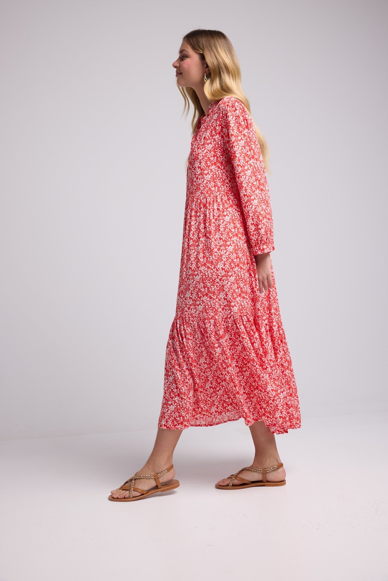ROBE 63348/FLEURS ROUGE 1140V