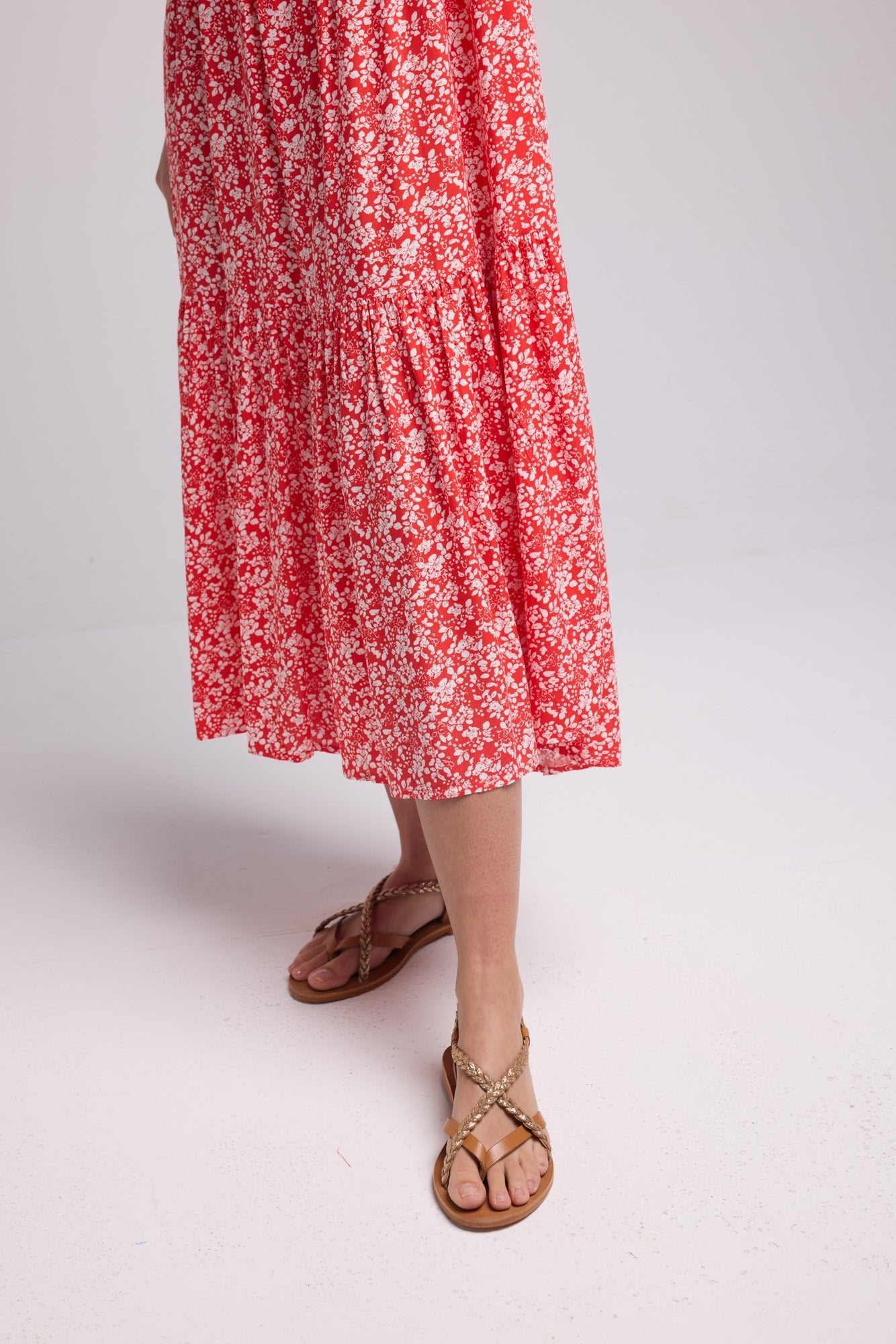 ROBE 63348/FLEURS ROUGE 1140V
