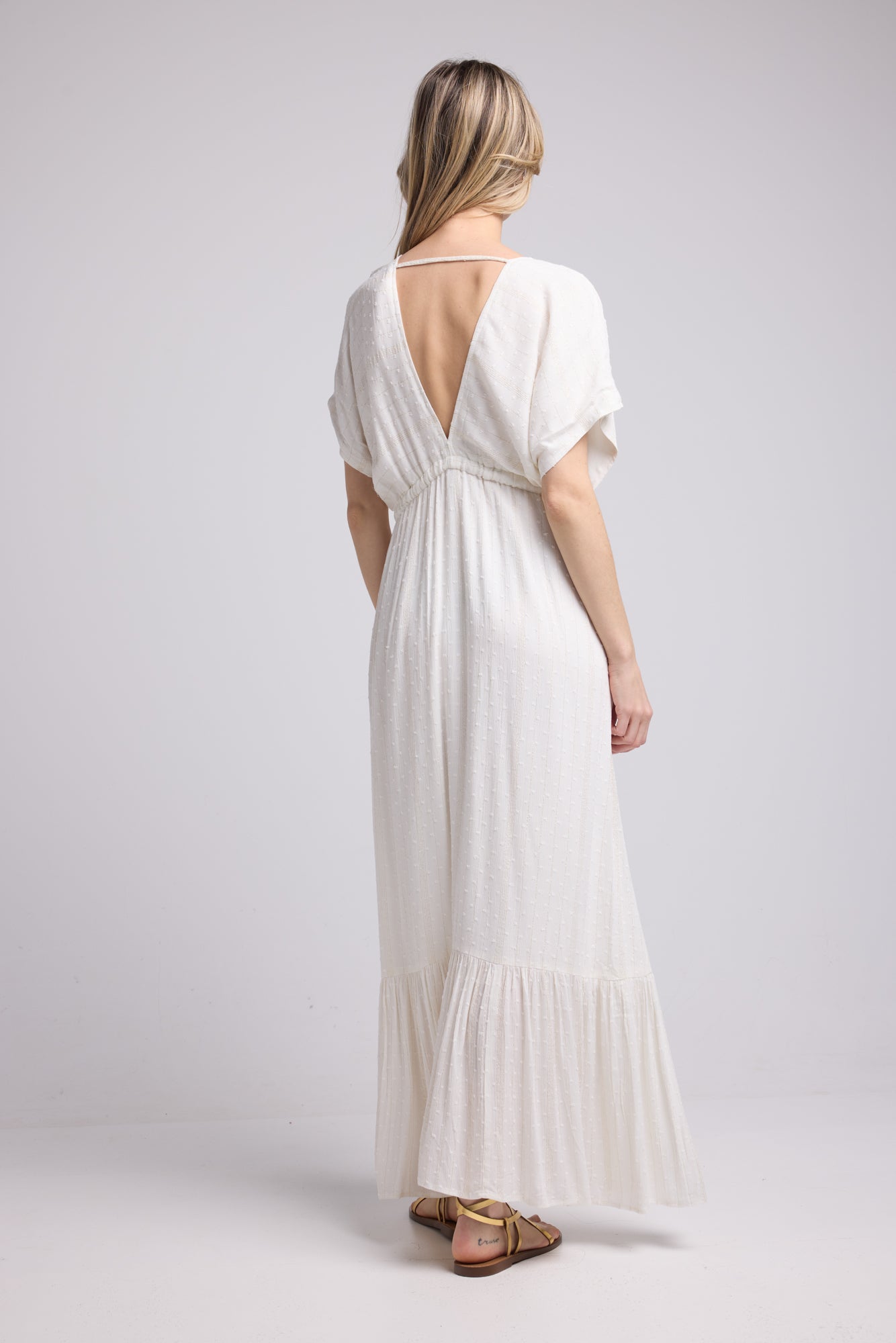 ROBE ADELE LONG BLANC