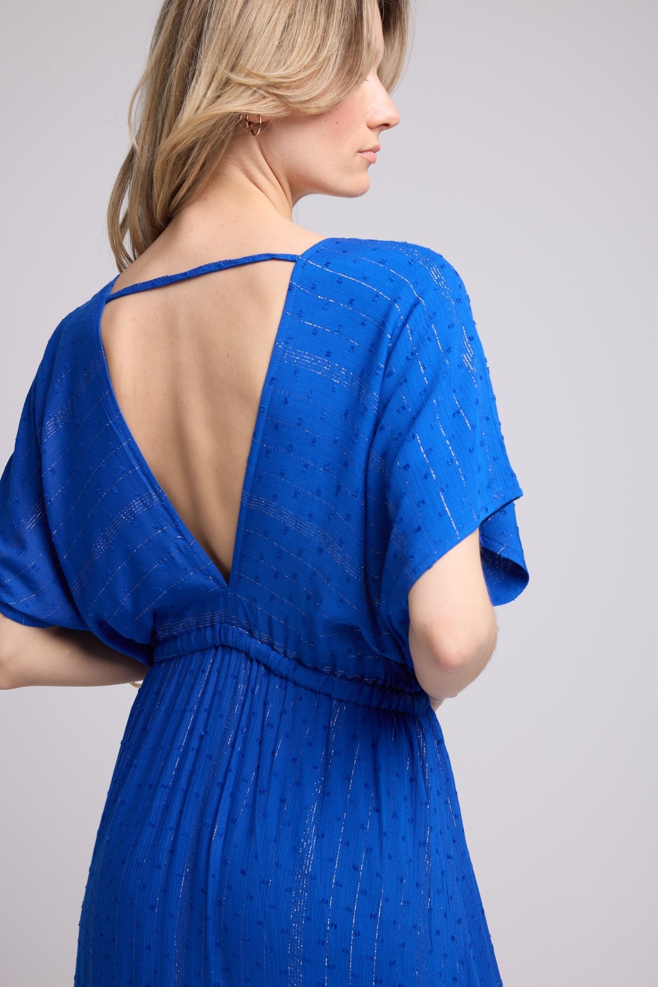 ROBE ADELE LONG BLEU