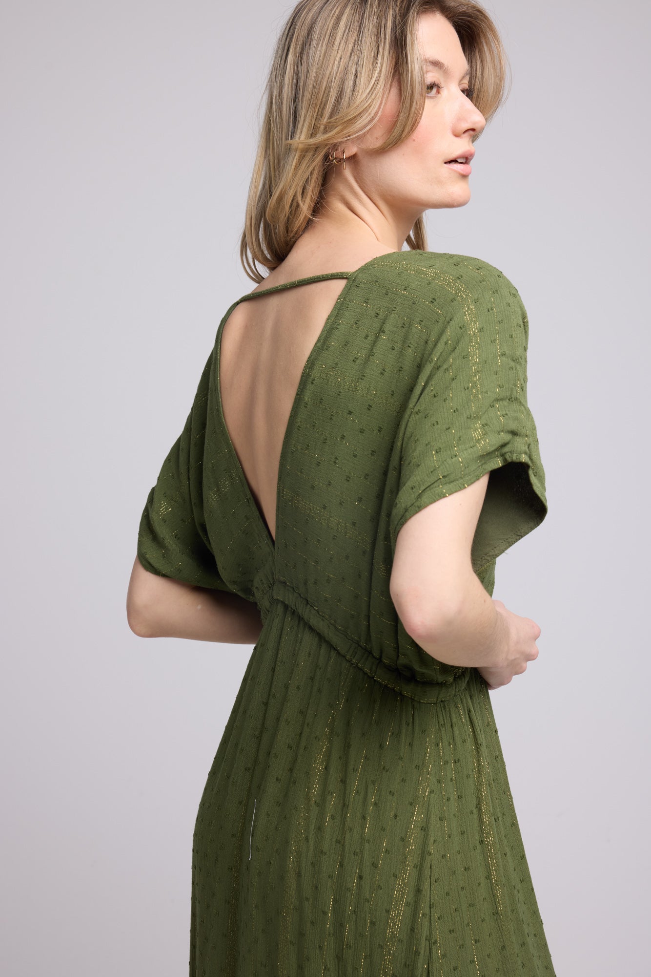 ROBE ADELE LONG KHAKI