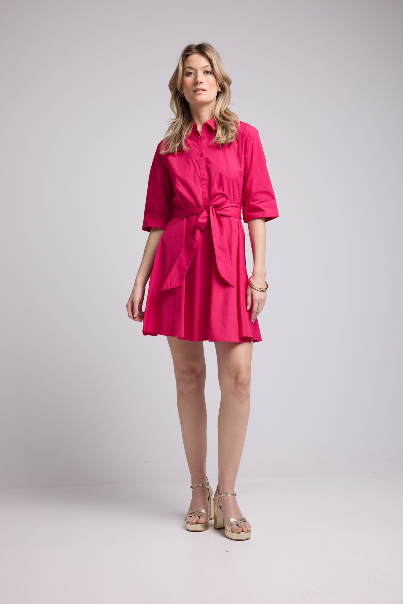 ROBE ALMA BRIGHT FUSHIA