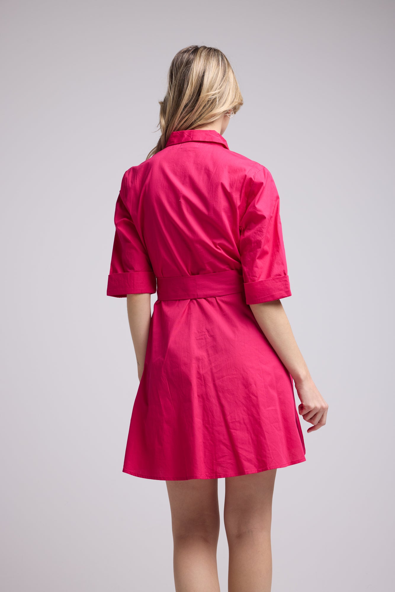 ROBE ALMA BRIGHT FUSHIA