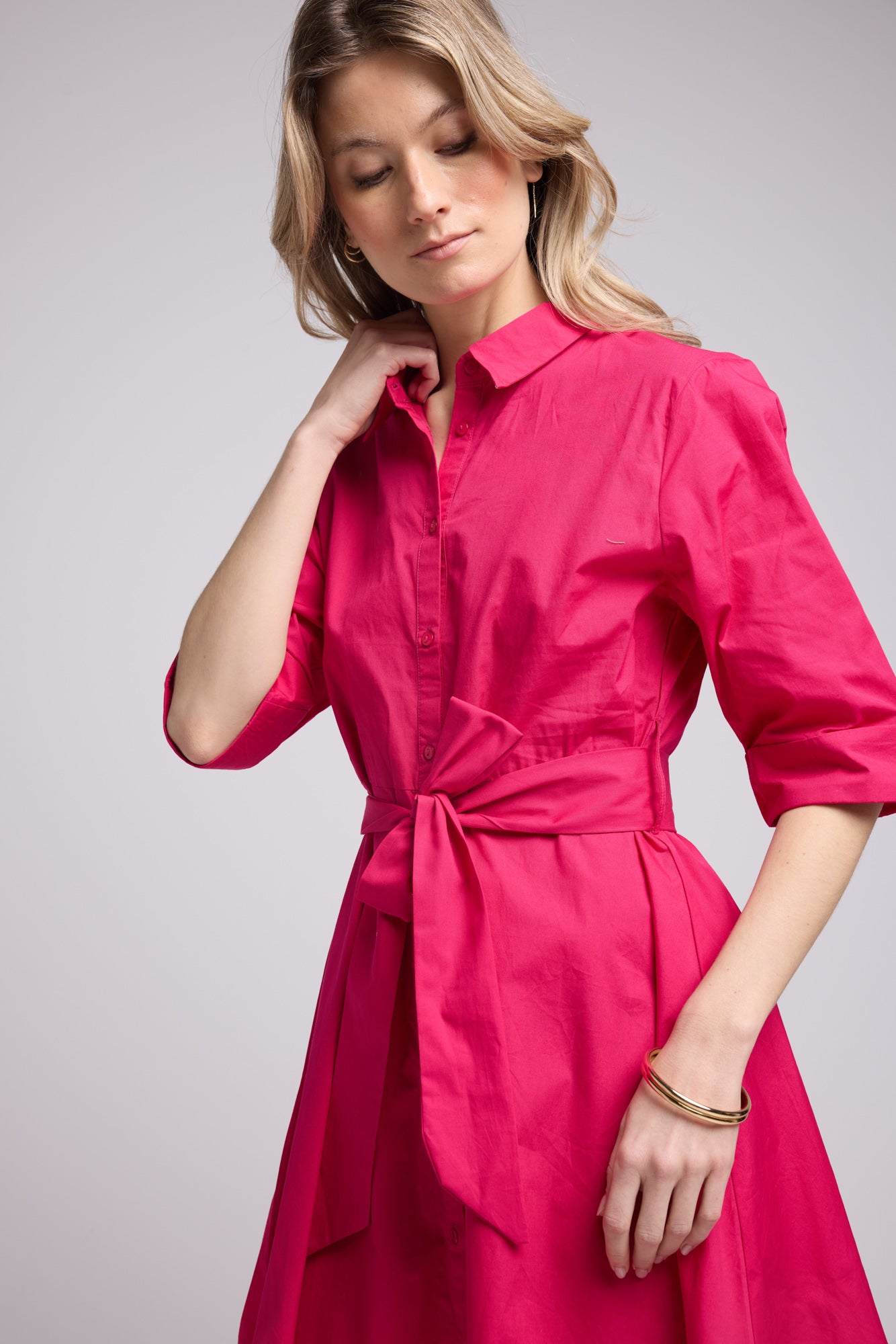 ROBE ALMA BRIGHT FUSHIA