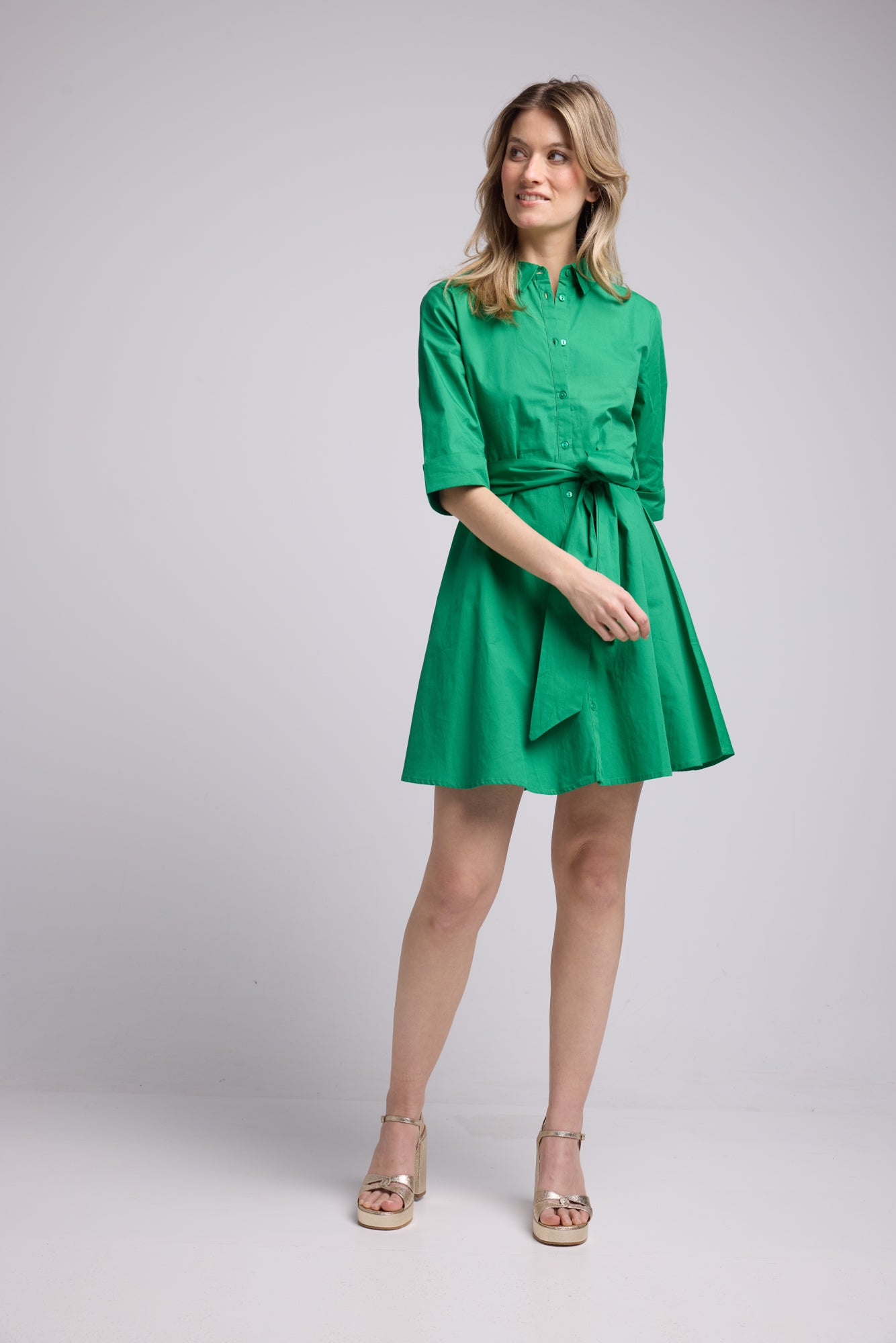 ROBE ALMA BRIGHT GREEN