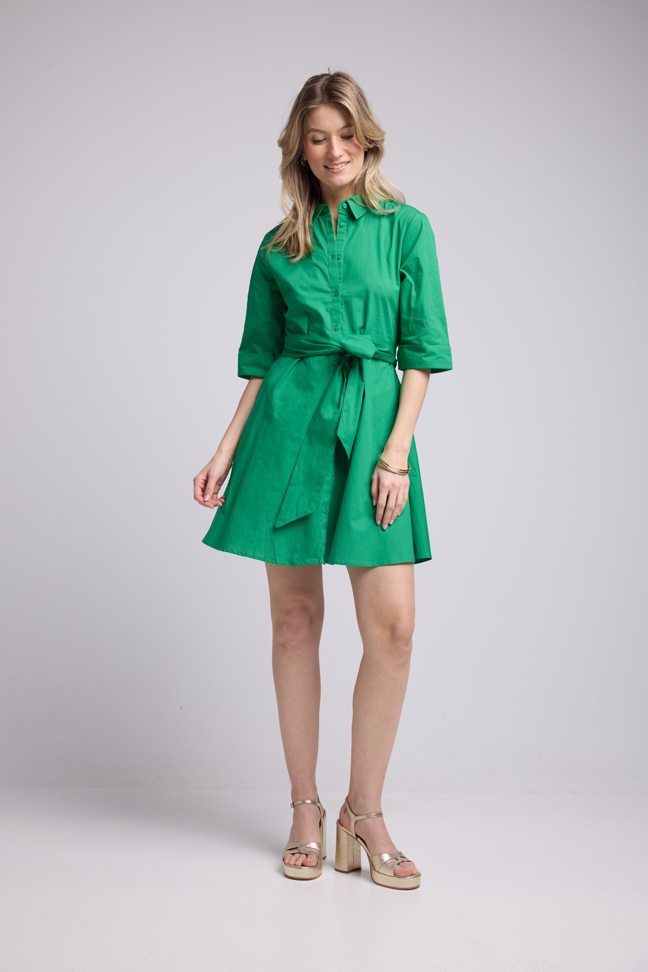 ROBE ALMA BRIGHT GREEN