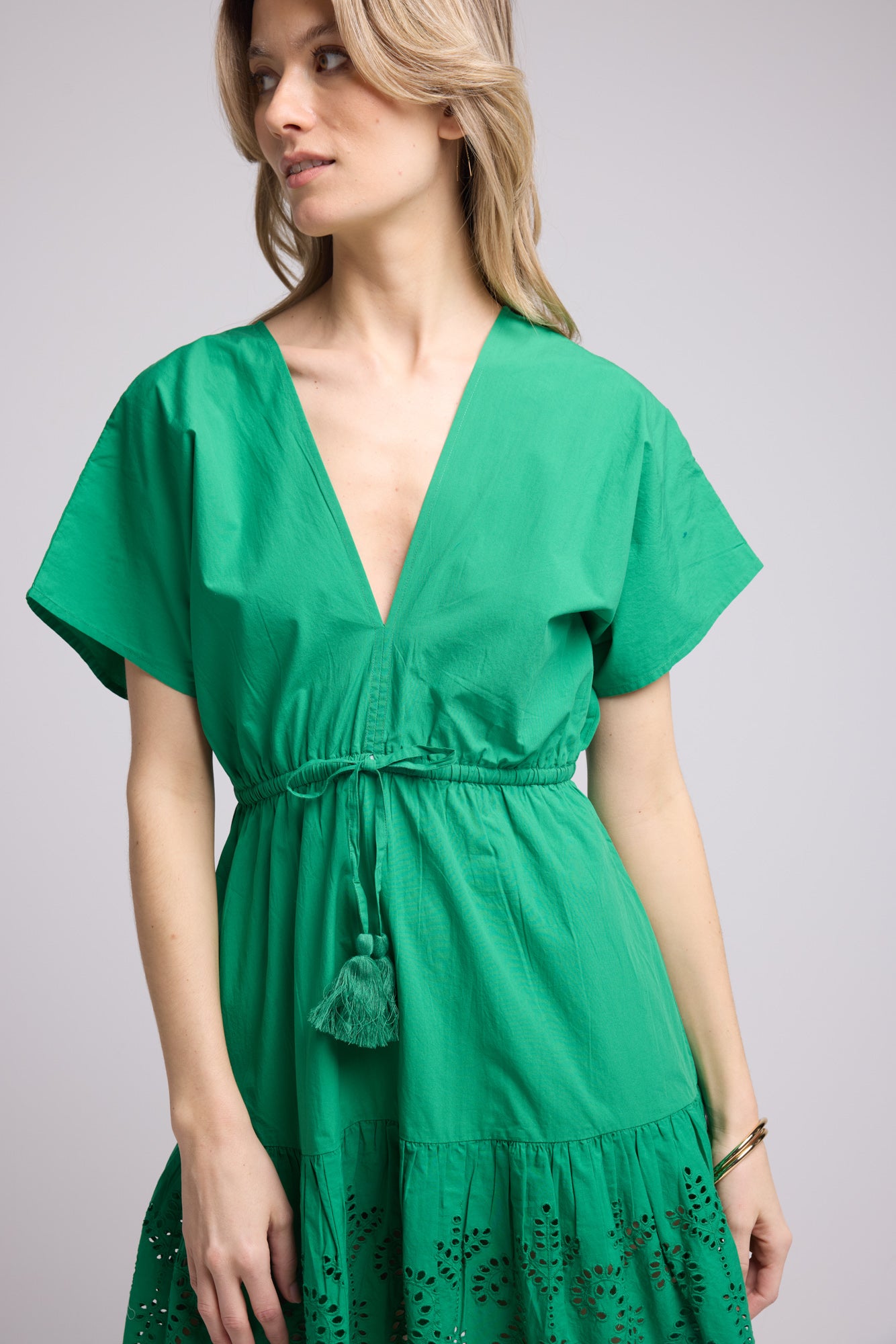 ROBE AMELIE COURT BRIGHT GREEN