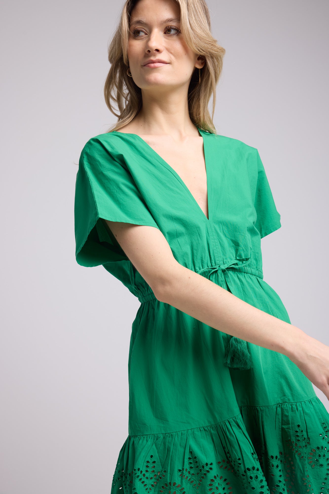 ROBE AMELIE COURT BRIGHT GREEN