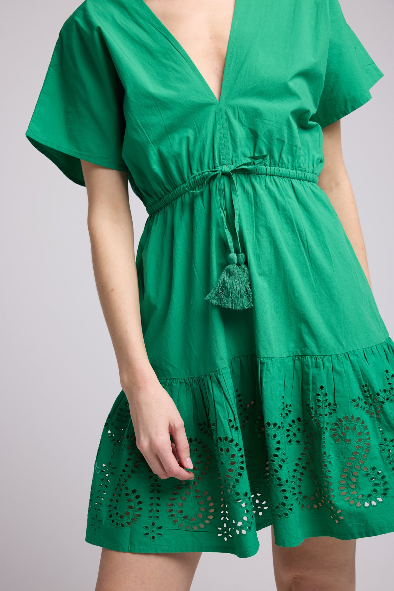 ROBE AMELIE COURT BRIGHT GREEN