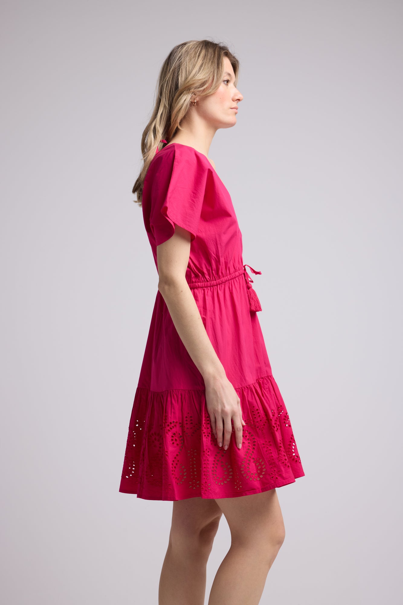 ROBE AMELIE COURT FUSHIA