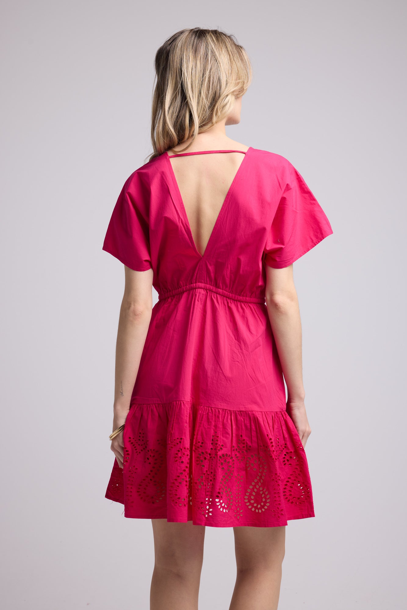 ROBE AMELIE COURT FUSHIA