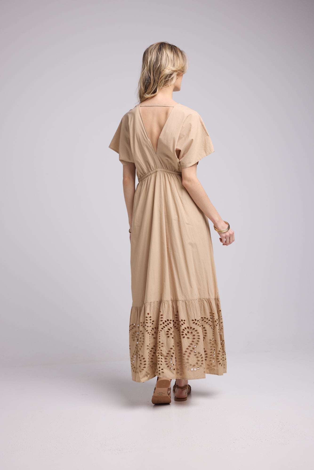 AMELIE LONG/BEIGE DRESS
