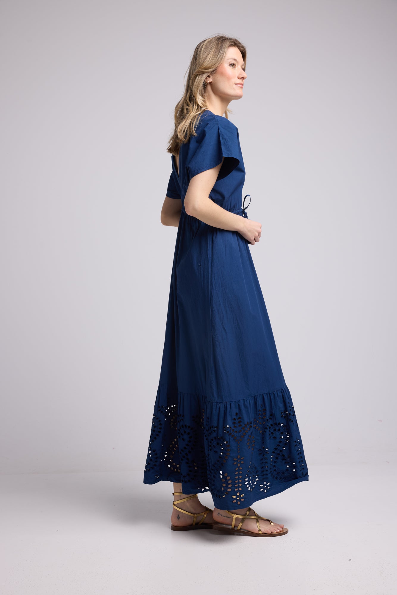ROBE AMELIE LONG/MARINE